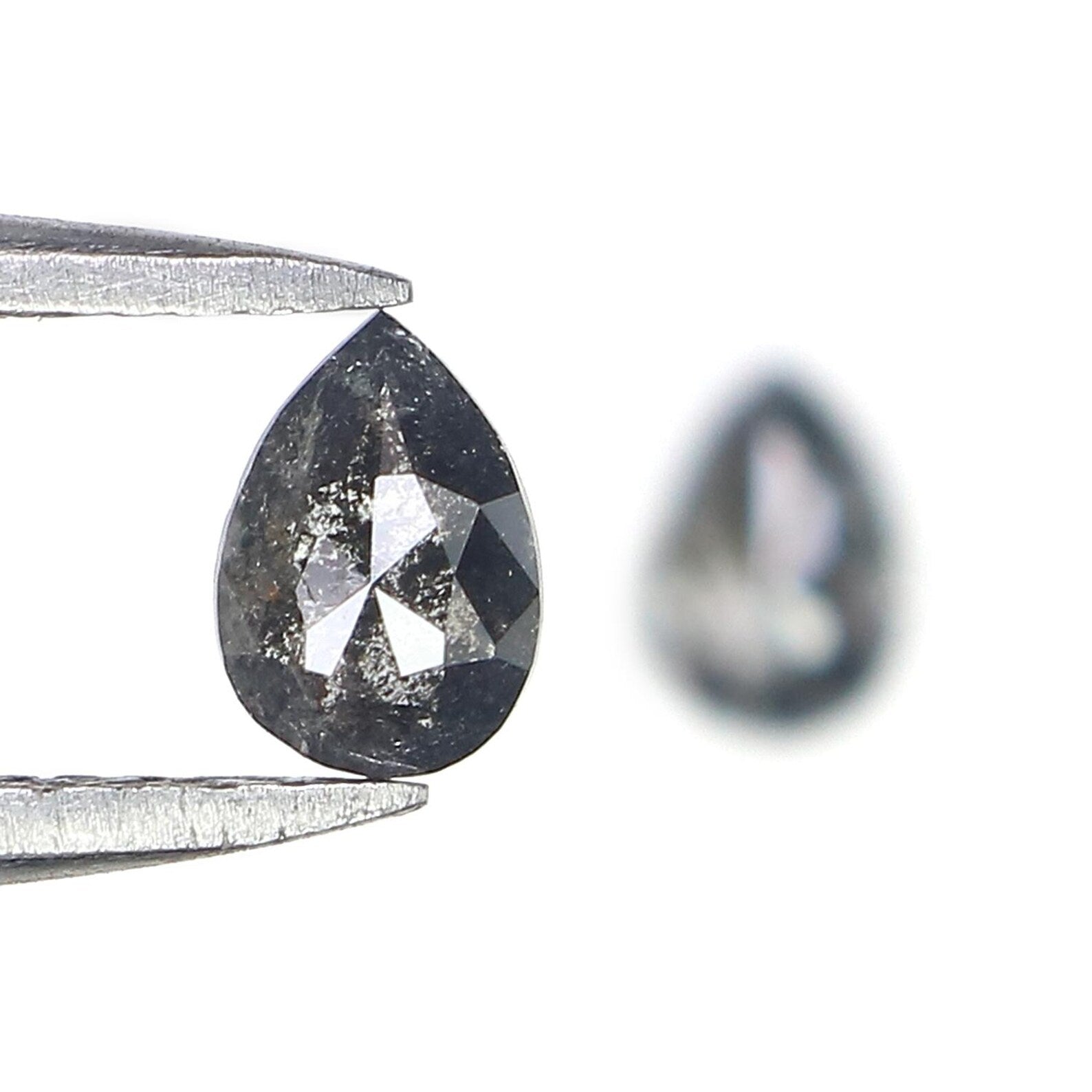 0.55 CT Natural Loose Pear Cut Pair Diamond Salt And Pepper Pear Diamond 5.30 MM Natural Loose Diamond Pear Pair Rose Cut Diamond NQ1858