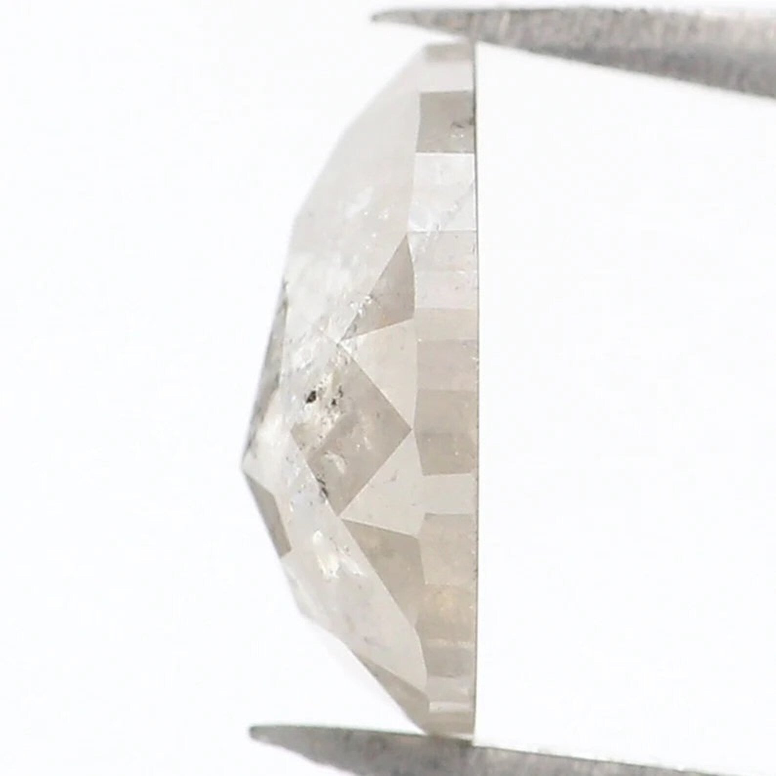 1.06 CT Natural Loose Pear Shape Diamond Grey Color Pear Cut Diamond 7.80 MM Natural Loose Diamond Grey Color Pear Rose Cut Diamond QN8862