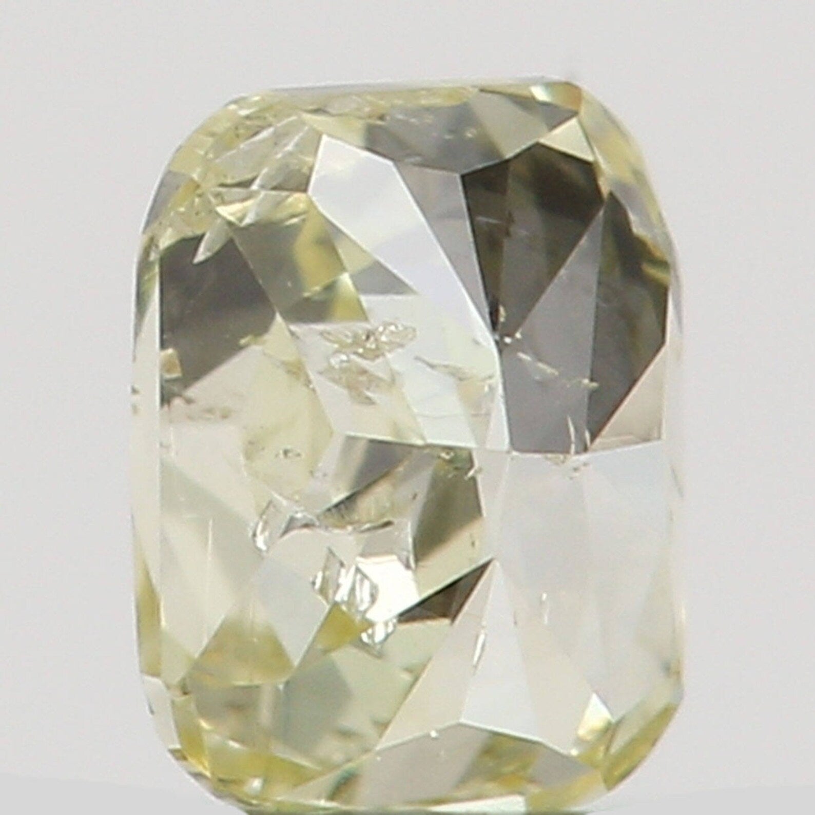 0.12 Ct Natural Loose Diamond Cushion Yellow Color I1 Clarity 3.10 MM N7335