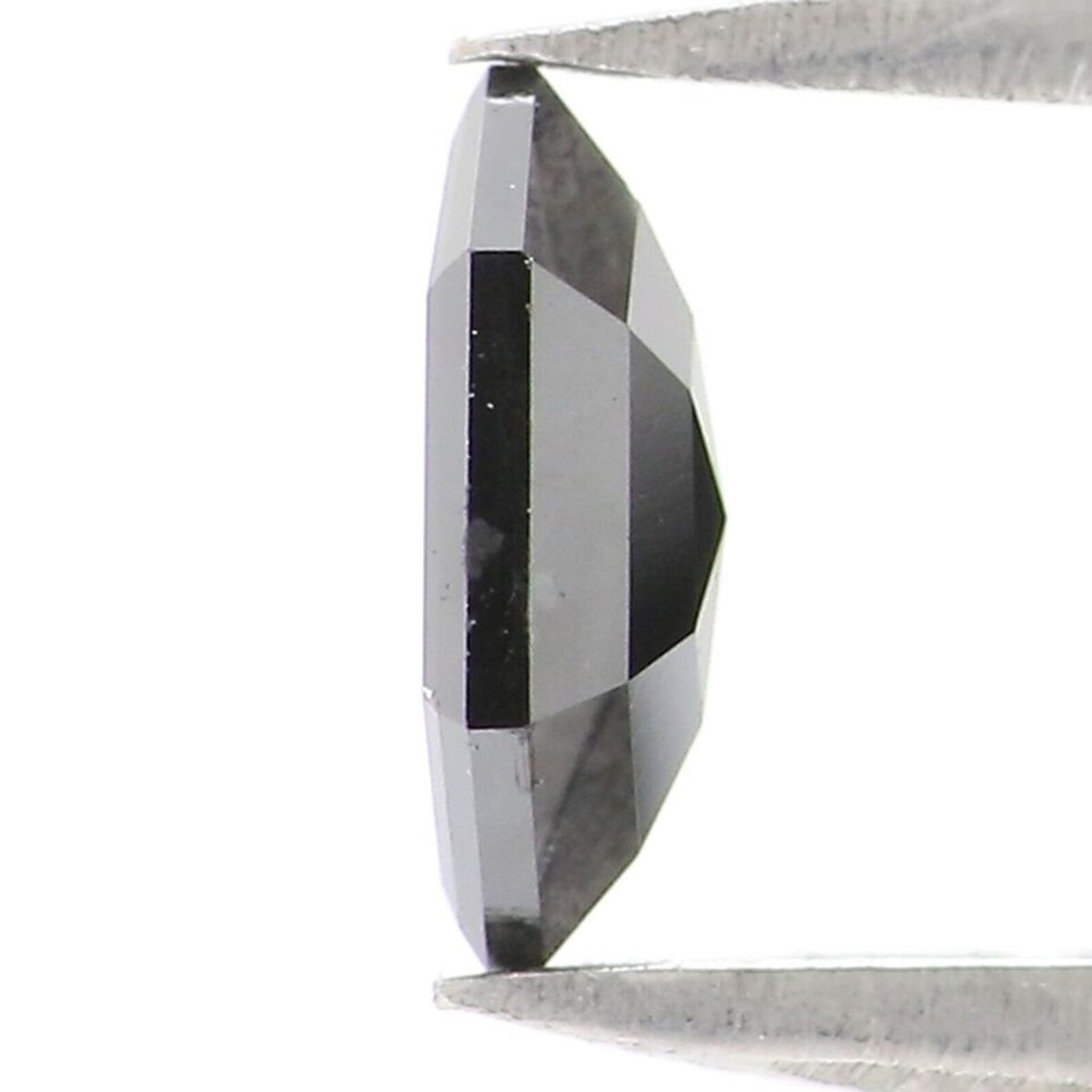 0.58 CT Natural Loose Hexagon Shape Diamond Black Color Hexagon Cut Diamond 6.80 MM Natural Diamond Black Hexagon Rose Cut Diamond QN2274