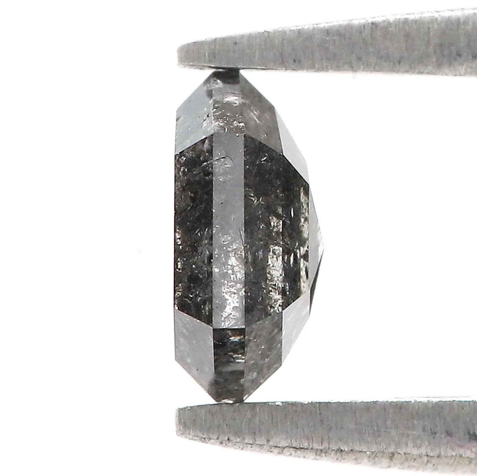 0.69 CT Natural Loose Hexagon Shape Diamond Salt And Pepper Hexagon Cut Diamond 6.00 MM Natural Loose Hexagon Shape Rose Cut Diamond QN849
