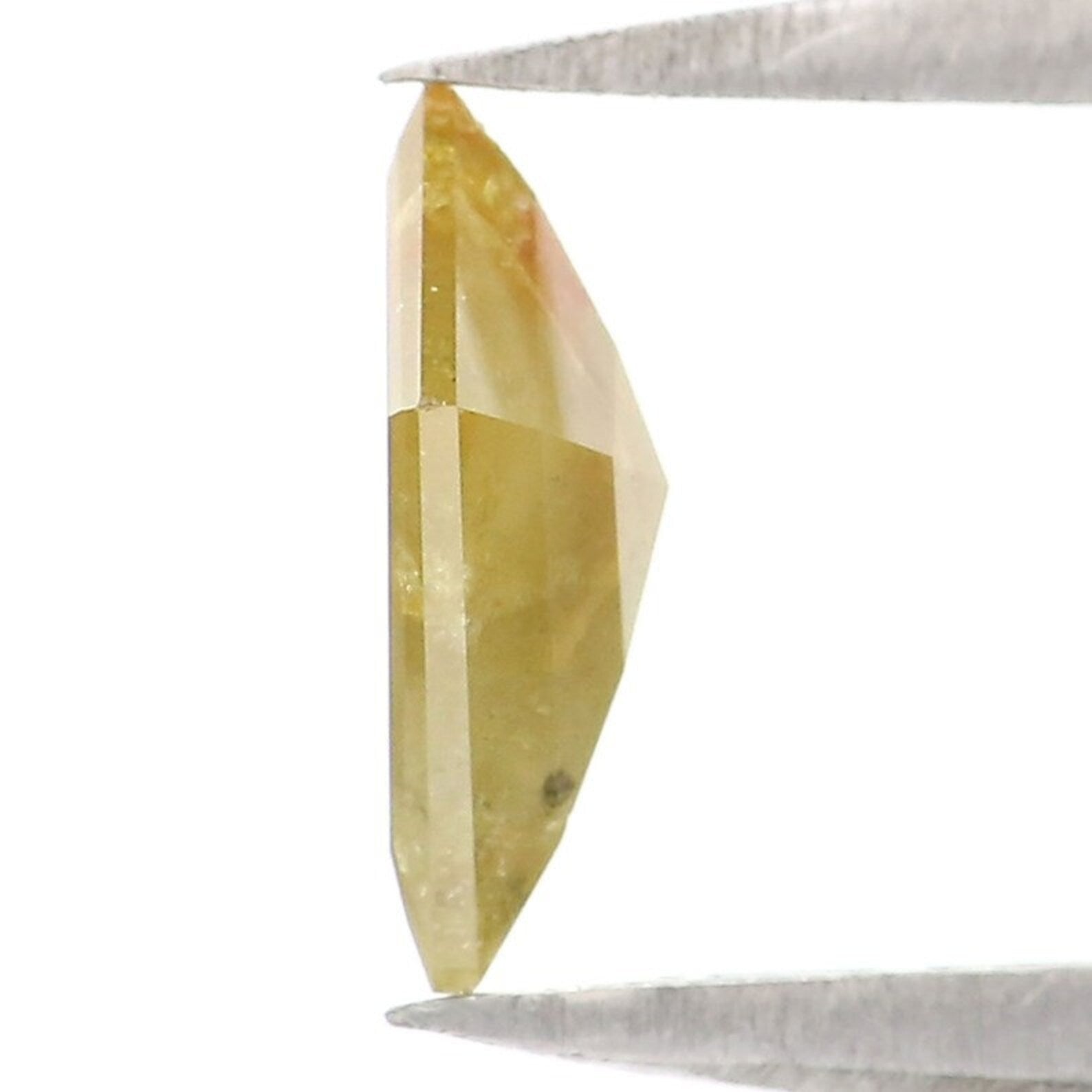 0.55 Ct Natural Loose Kite Shape Diamond Yellow Color Kite Cut Diamond 7.90 MM Natural Diamond Yellow Color Kite Rose Cut Diamond NQ2082