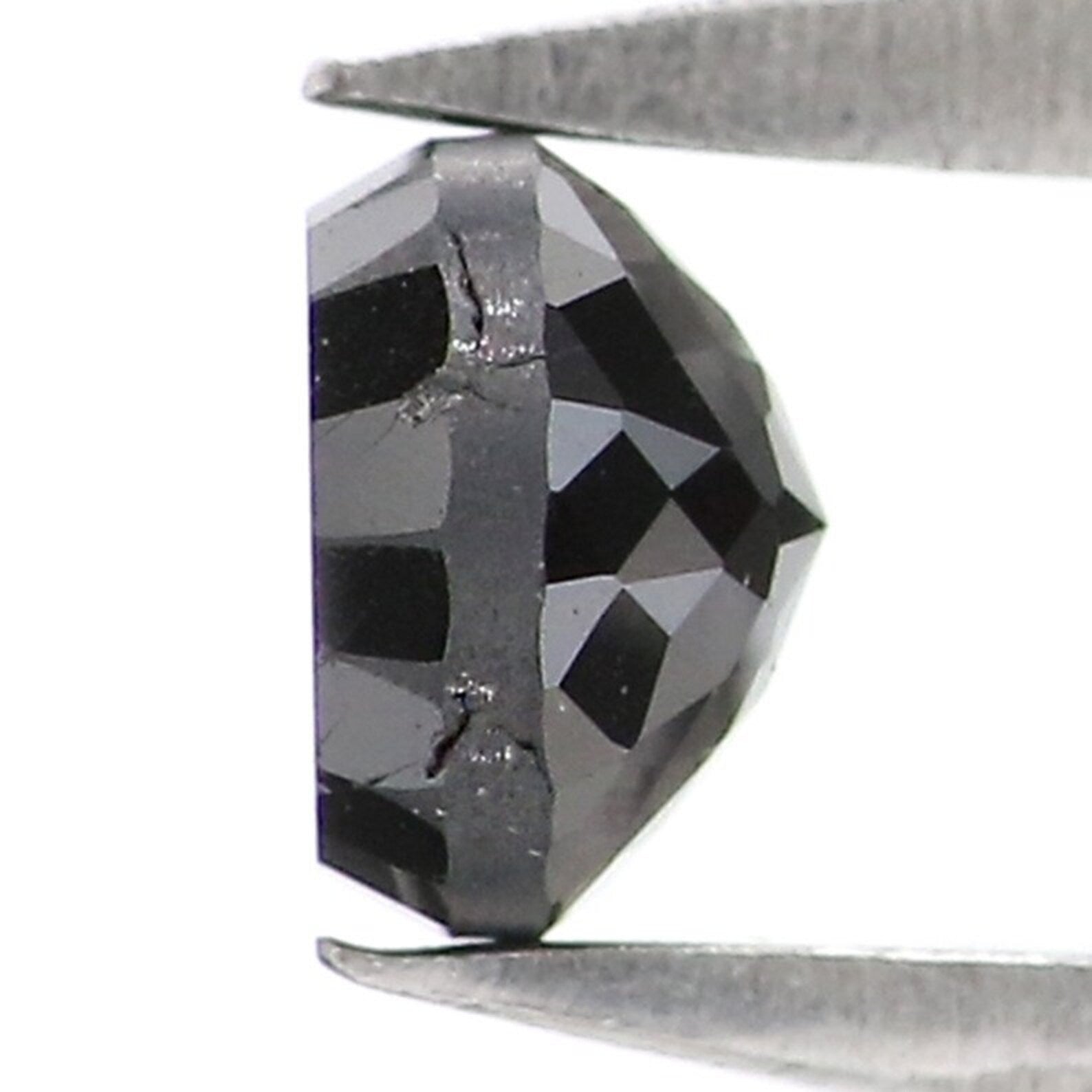 0.37 Ct Natural Loose Round Shape Diamond Black Color Round Diamond 4.00 MM Natural Loose Diamond Black Color Round Rose Cut Diamond NQ8303