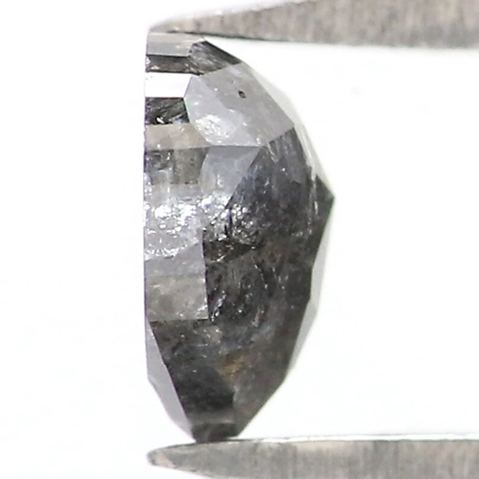 0.33 CT Natural Loose Heart Shape Diamond Salt And Pepper Heart Cut Diamond 4.30 MM Natural Loose Diamond Heart Cut Rose Cut Diamond NQ2049