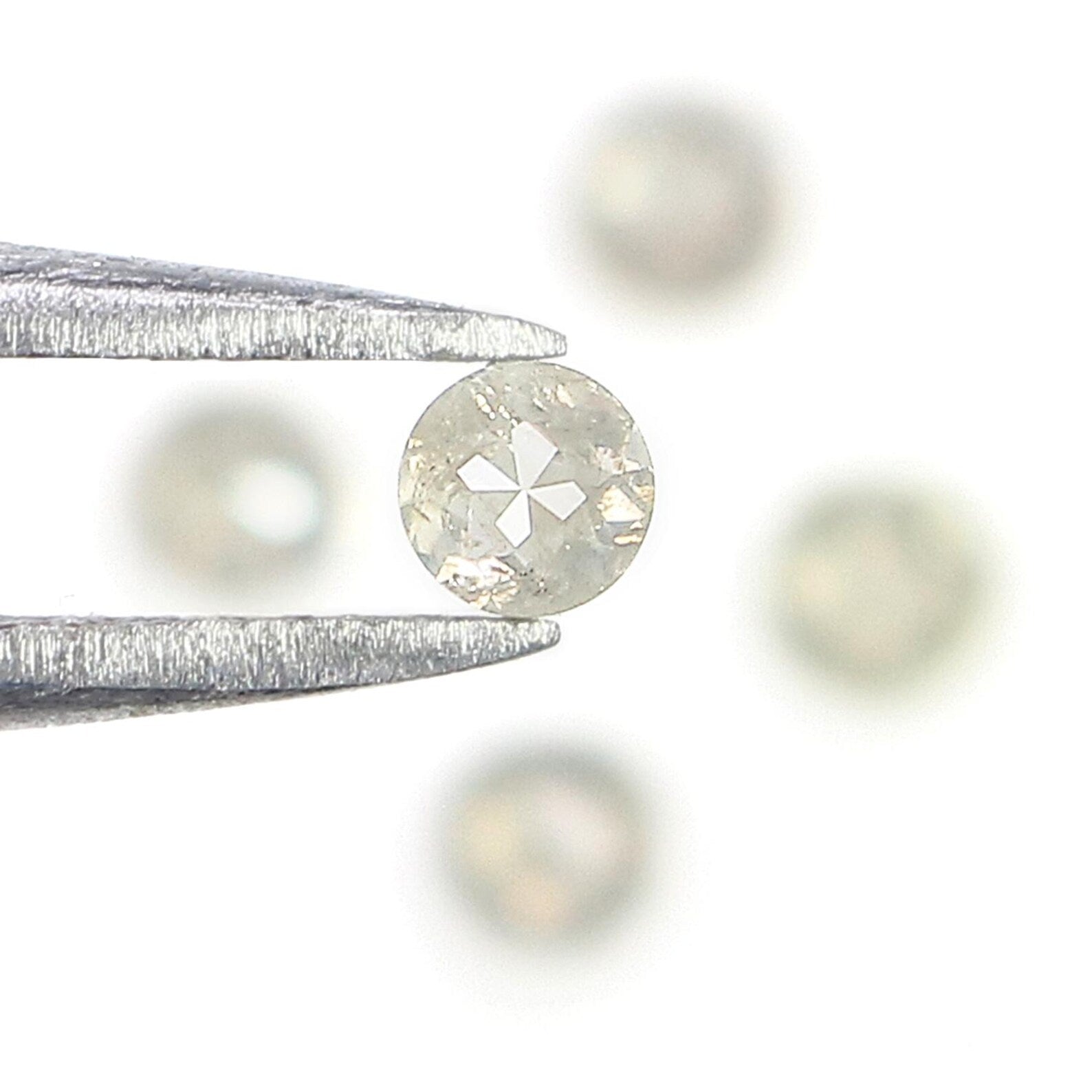 0.91 Ct Natural Loose Round Shape Diamond Grey Color Round Diamond 3.10 MM Natural Loose Gray Color Diamond Round Rose Cut Diamond NQ6527