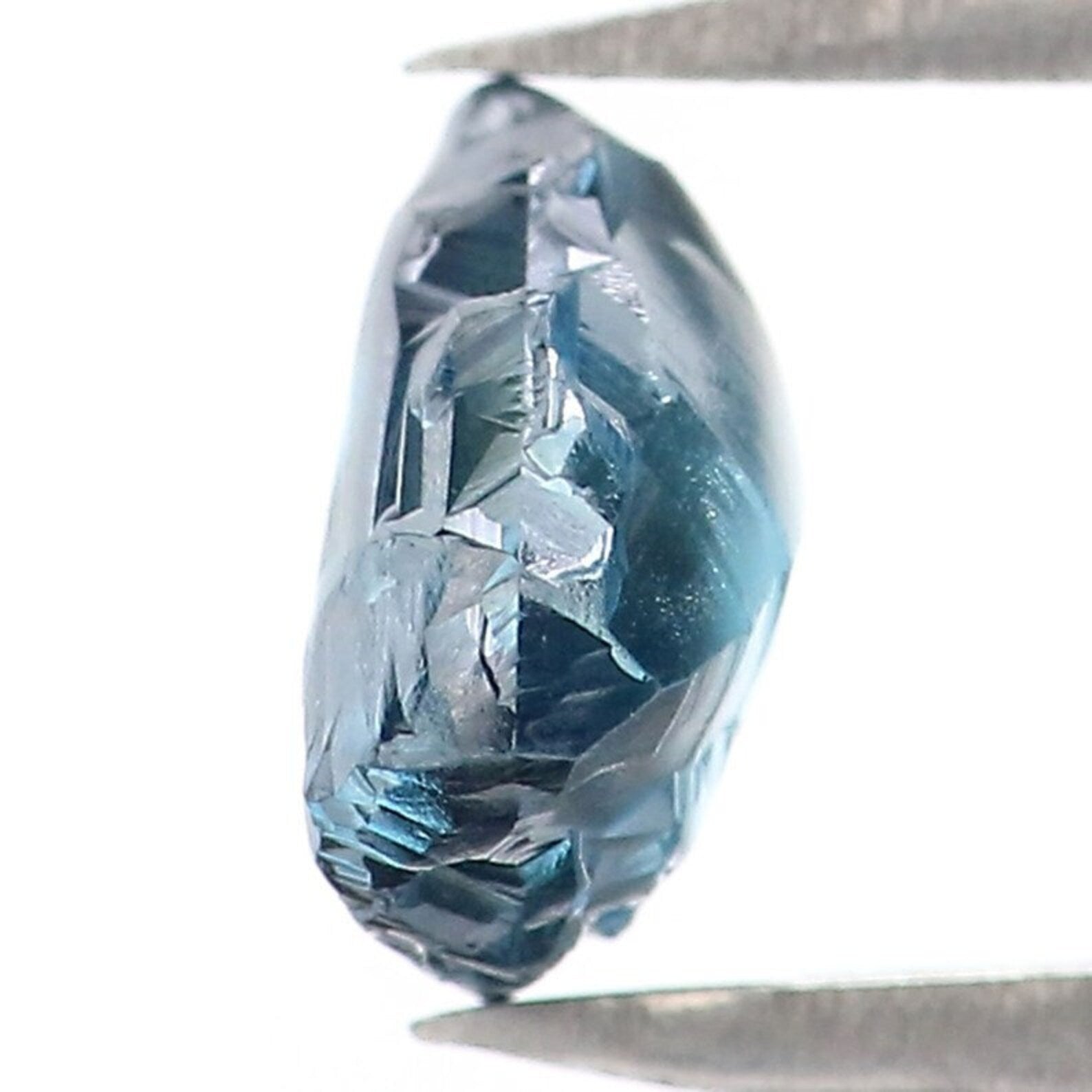 0.67 CT Natural Loose Rough Diamond Blue Color Rough Cut Diamond 5.90 MM Natural Diamond Blue Color Irregular Cut Rough Shape Diamond NQ1992