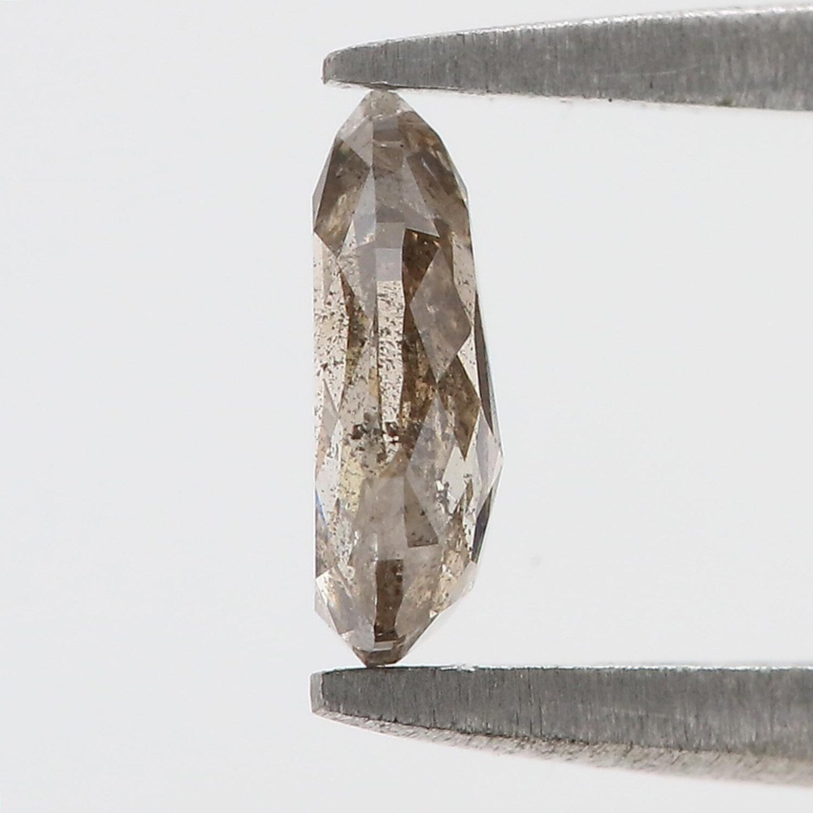 0.56 CT Natural Loose Pear Shape Diamond Salt And Pepper Pear Cut Diamond 7.00 MM Natural Loose Diamond Pear Shape Rose Cut Diamond NQ826