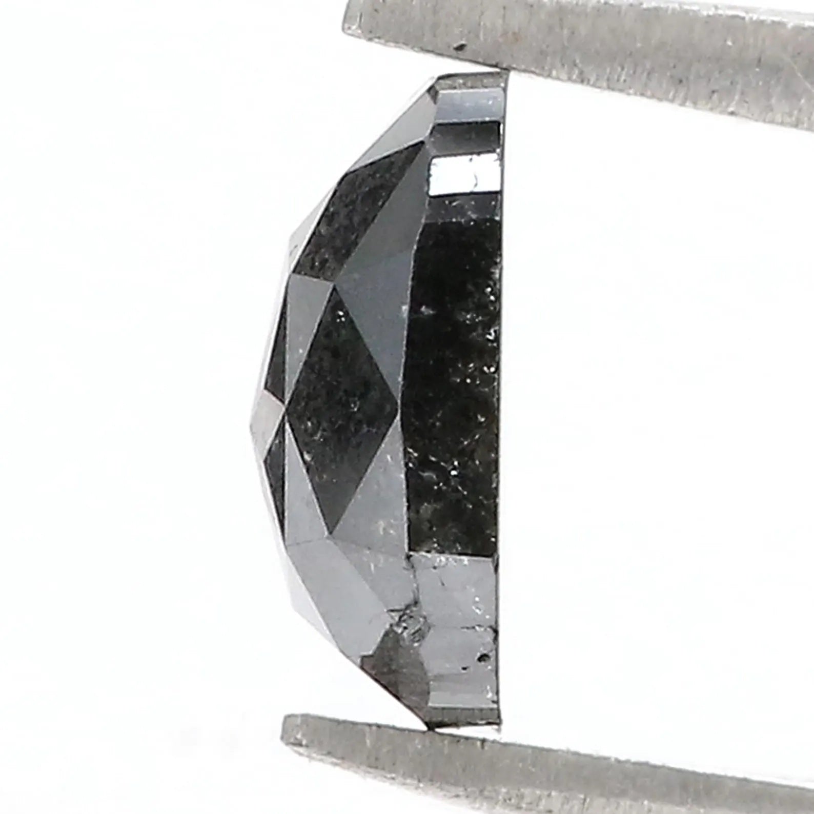 2.00 CT Natural Loose Cushion Shape Diamond Black Color Cushion Diamond 8.20 MM Natural Loose Black Color Cushion Rose Cut Diamond NQ9598