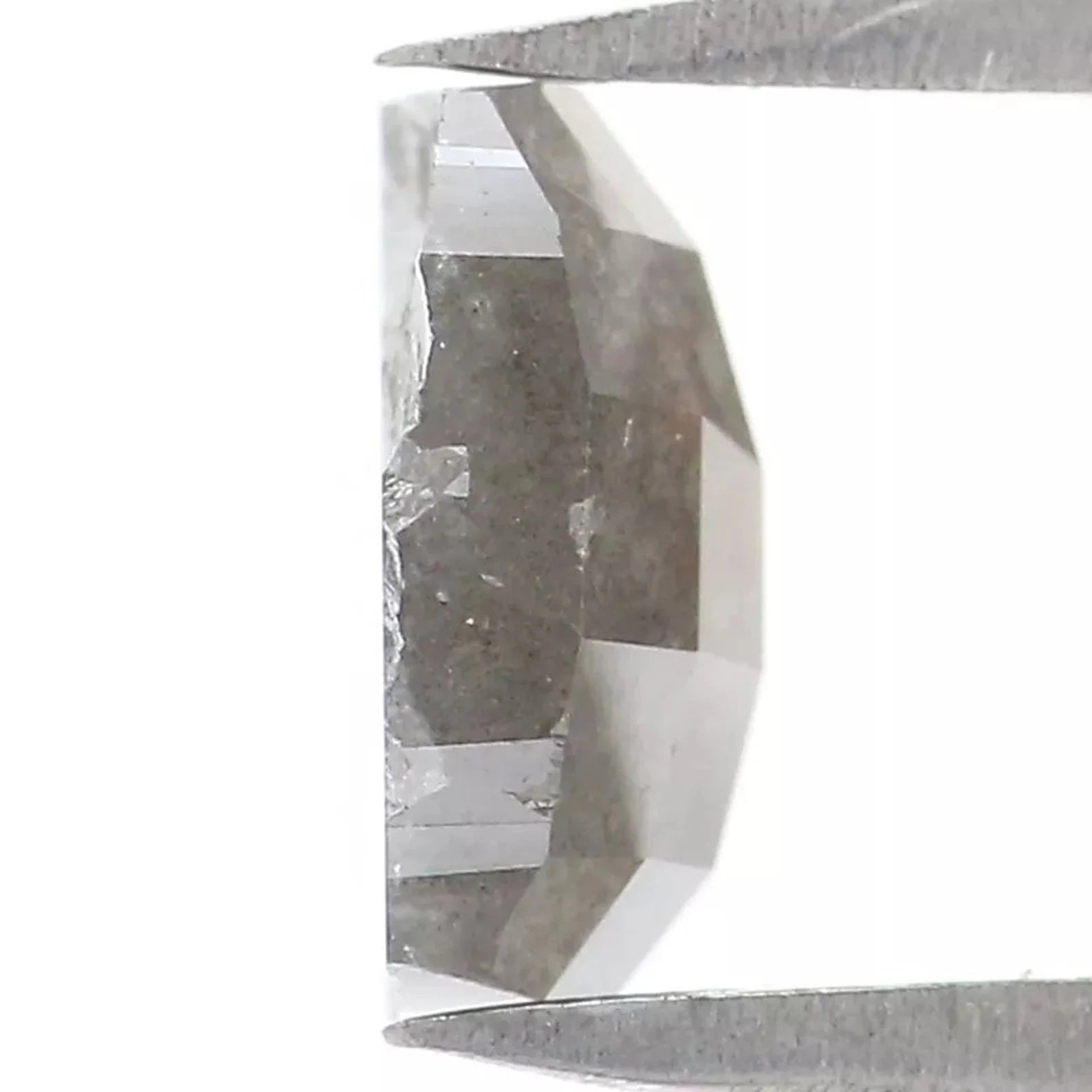 1.84 CT Natural Loose Cushion Shape Diamond Grey Color Cushion Diamond 7.35 MM Natural Diamond Grey Color Cushion Rose Cut Diamond NQ6507