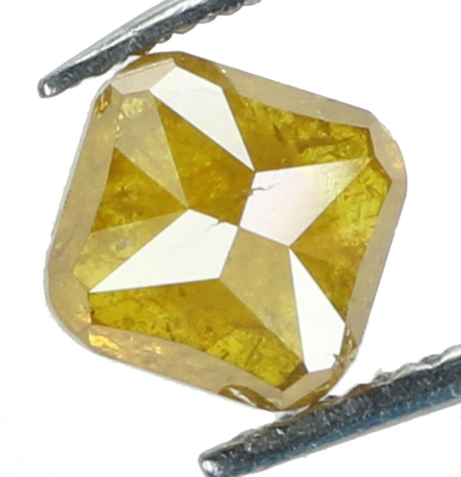 0.58 Ct Natural Loose Cushion Shape Diamond Yellow Green Color Cushion Cut Diamond 4.40 MM Natural Loose Cushion Brilliant Cut Diamond N7072