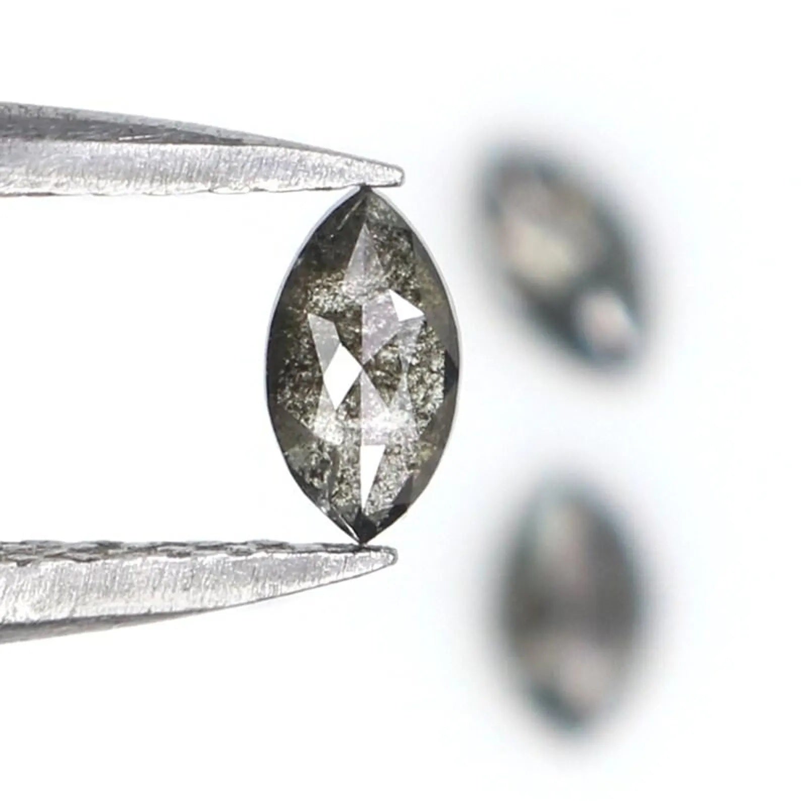 0.35 CT Natural Loose Marquise Shape Diamond Salt And Pepper Marquise Cut Diamond 4.55 MM Natural Loose Marquise Rose Cut Diamond NQ2326