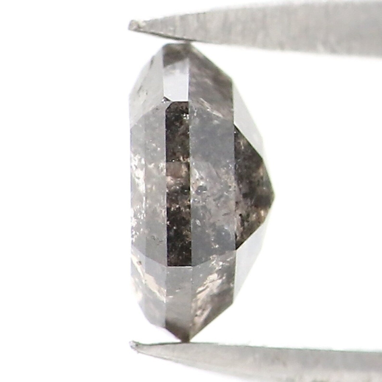 0.68 CT Natural Loose Hexagon Shape Diamond Salt And Pepper Hexagon Cut Diamond 5.85 MM Natural Loose Hexagon Shape Rose Cut Diamond NQ2249