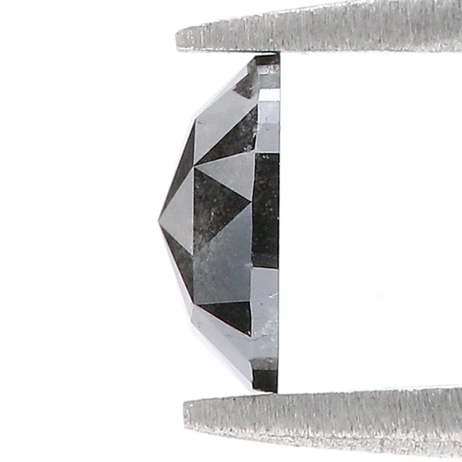 0.83 Ct Natural Loose Cushion Shape Diamond Black Color Cushion Cut Diamond 6.70 MM Natural Loose Diamond Cushion Rose Cut Diamond QN7236