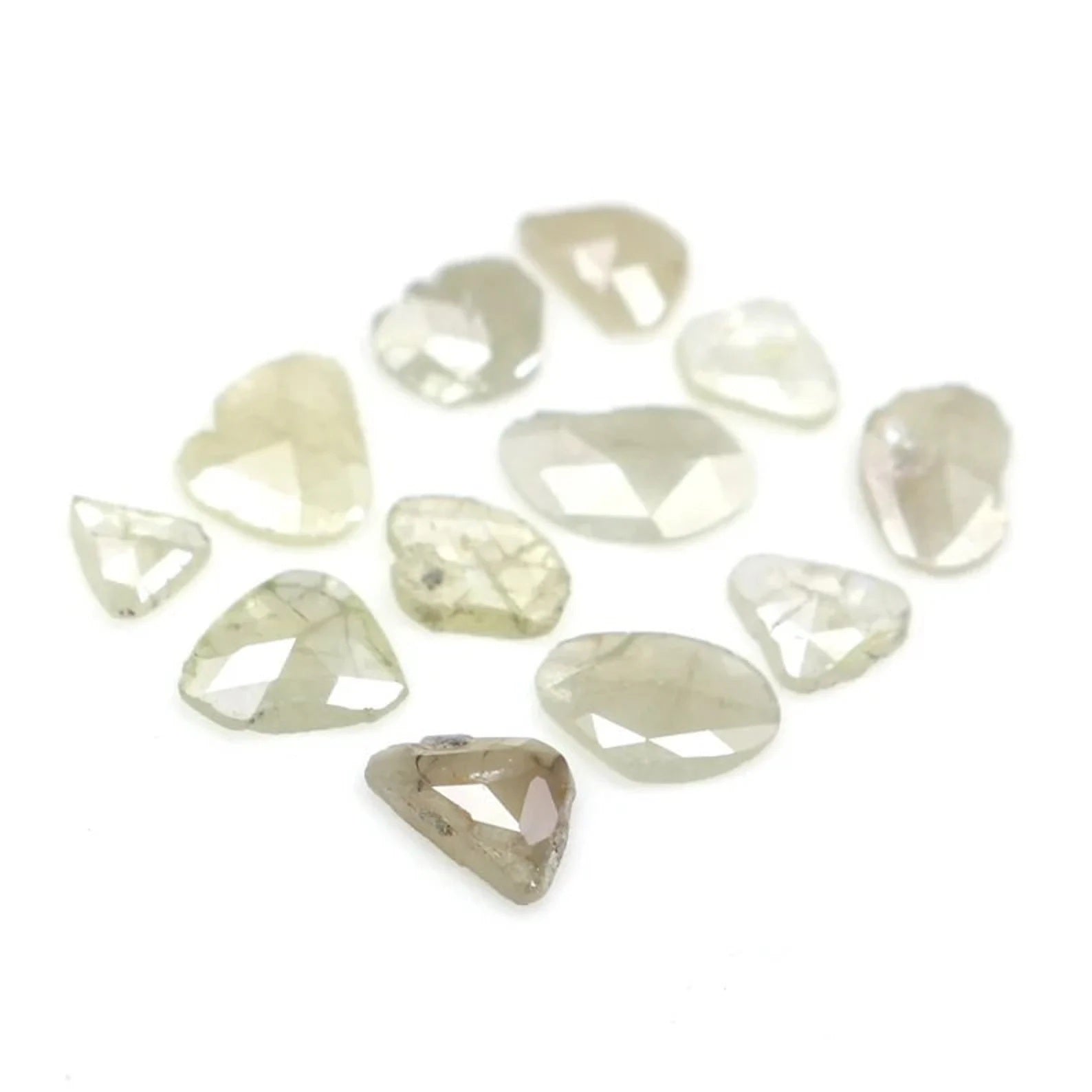 1.04 CT Natural Loose Slice Shape Diamond Grey Color Irregular Cut Diamond 2.80 MM Natural Loose Diamond Slice Shape Rose Cut Diamond NQ2200