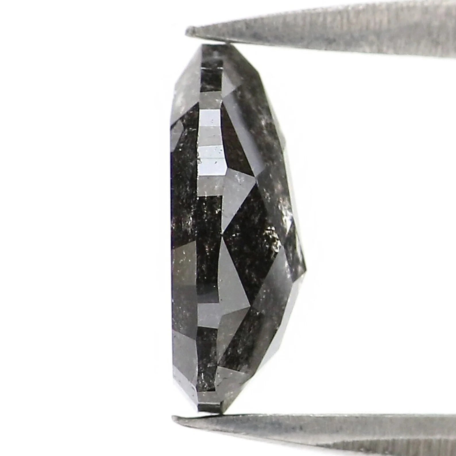 0.91 CT Natural Loose Pear Shape Diamond Salt And Pepper Pear Cut Diamond 7.60 MM Natural Loose Diamond Pear Shape Rose Cut Diamond NQ2463