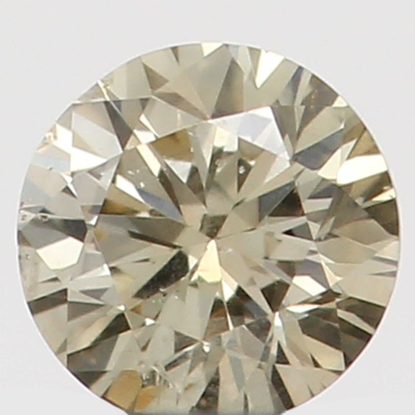 0.075 Ct Natural Loose Diamond Round Brown Color SI2 Clarity 2.70 MM N7507