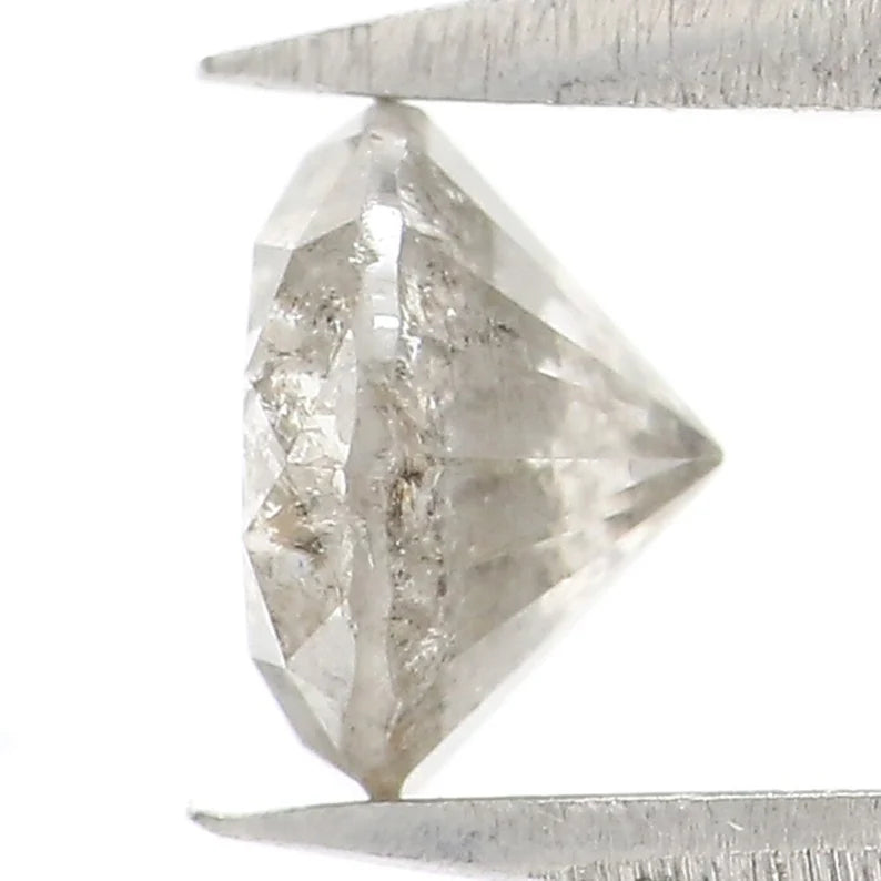 0.85 CT Natural Loose Round Brilliant Cut Grey Color Round Shape Diamond 5.80 MM Natural Loose Diamond Grey Color Round Shape Diamond NQ7029