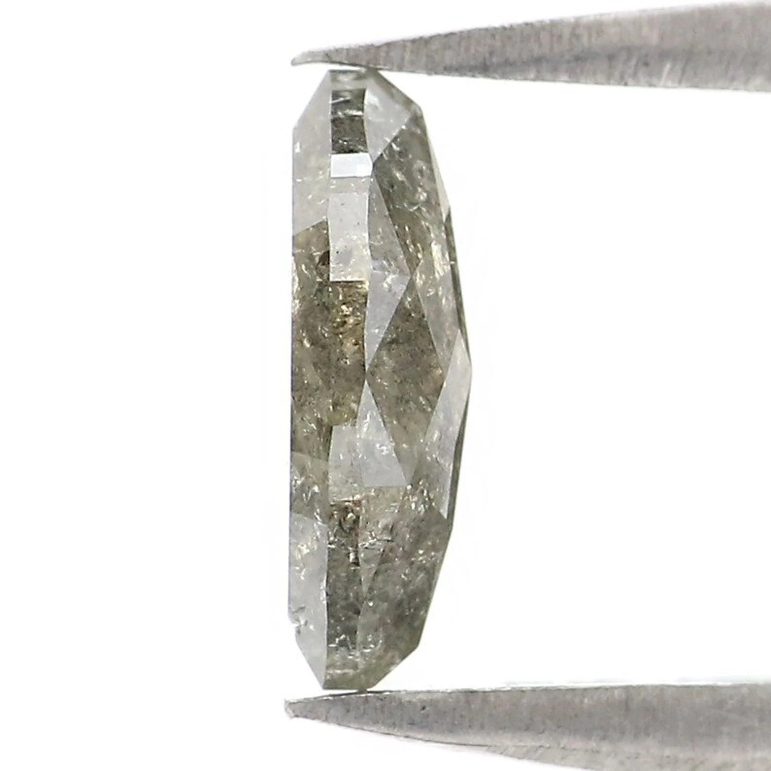 0.60 CT Natural Loose Marquise Shape Diamond Salt And Pepper Marquise Diamond 7.80 MM Natural Black Gray Marquise Rose Cut Diamond NQ2455