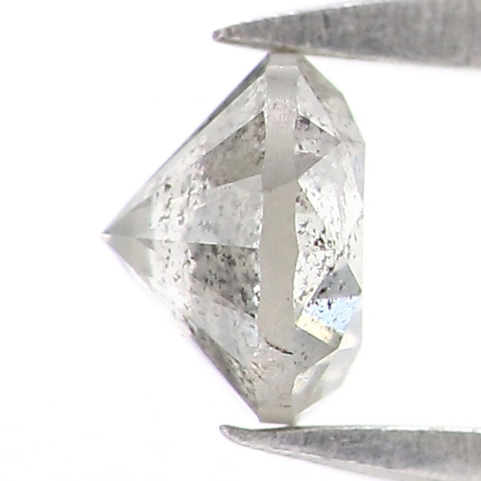 0.33 Ct Natural Loose Round Shape Diamond Salt And Pepper Round Diamond 4.10 MM Natural Black Grey Color Round Brilliant Cut Diamond NQ7338