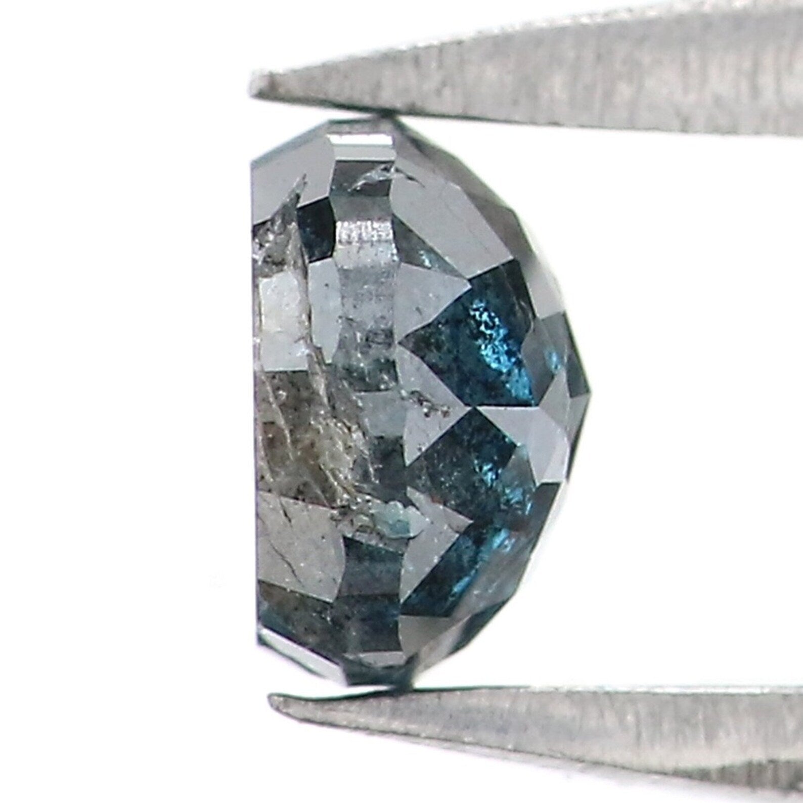 0.41 CT Natural Loose Round Shape Diamond Blue Color Round Rose Cut Diamond 4.20 MM Natural Loose Diamond Blue Round Rose Cut Diamond NQ9852