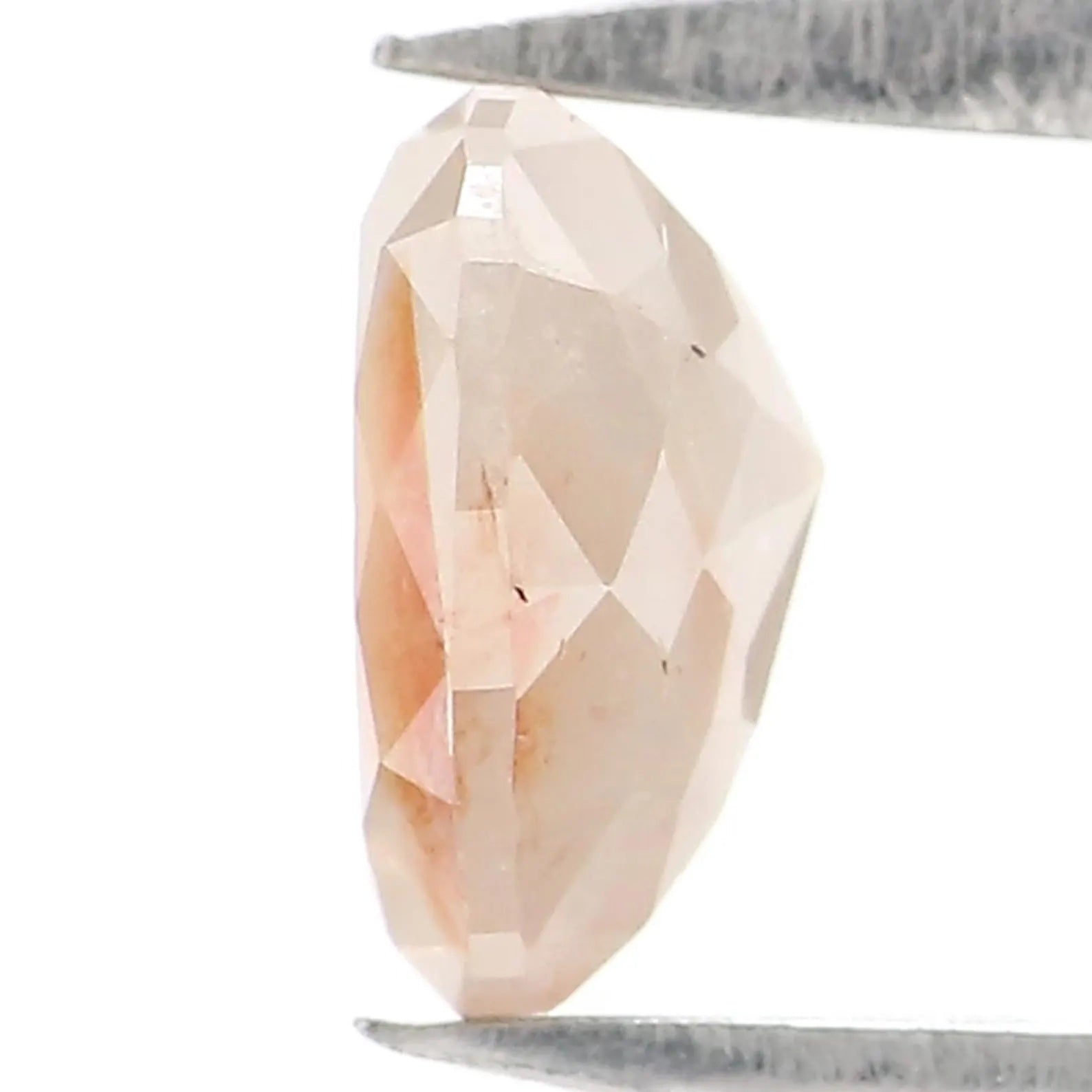 0.85 CT Natural Loose Heart Shape Diamond Light Brown Color Heart Diamond 6.15 MM Natural Loose Brown Color Heart Rose Cut Diamond NQ2391