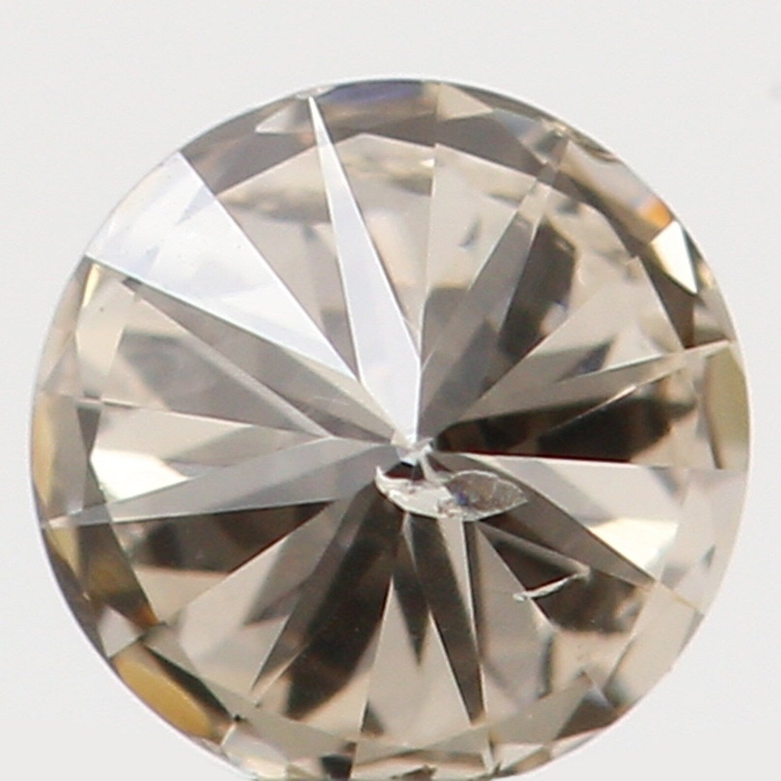 0.14 Ct Natural Loose Diamond Round Brown Color I1 Clarity 3.20 MM N7278