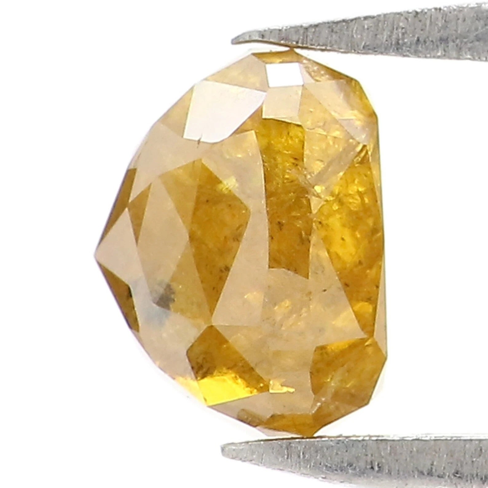 1.18 CT Natural Loose Cushion Shape Diamond Yellow Color Cushion Cut Diamond 5.75 MM Natural Loose Cushion Shape Rose Cut Diamond NQ2236