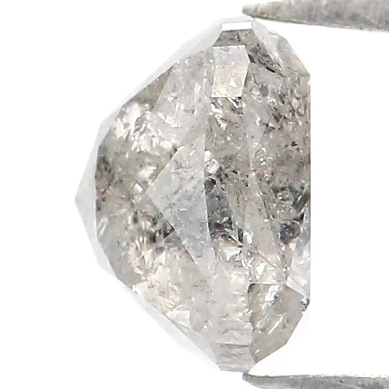 1.26 CT Natural Loose Cushion Cut Diamond Salt And Pepper Cushion Diamond 6.00 MM Natural Diamond Grey Color Cushion Rose Cut Diamond NQ7795