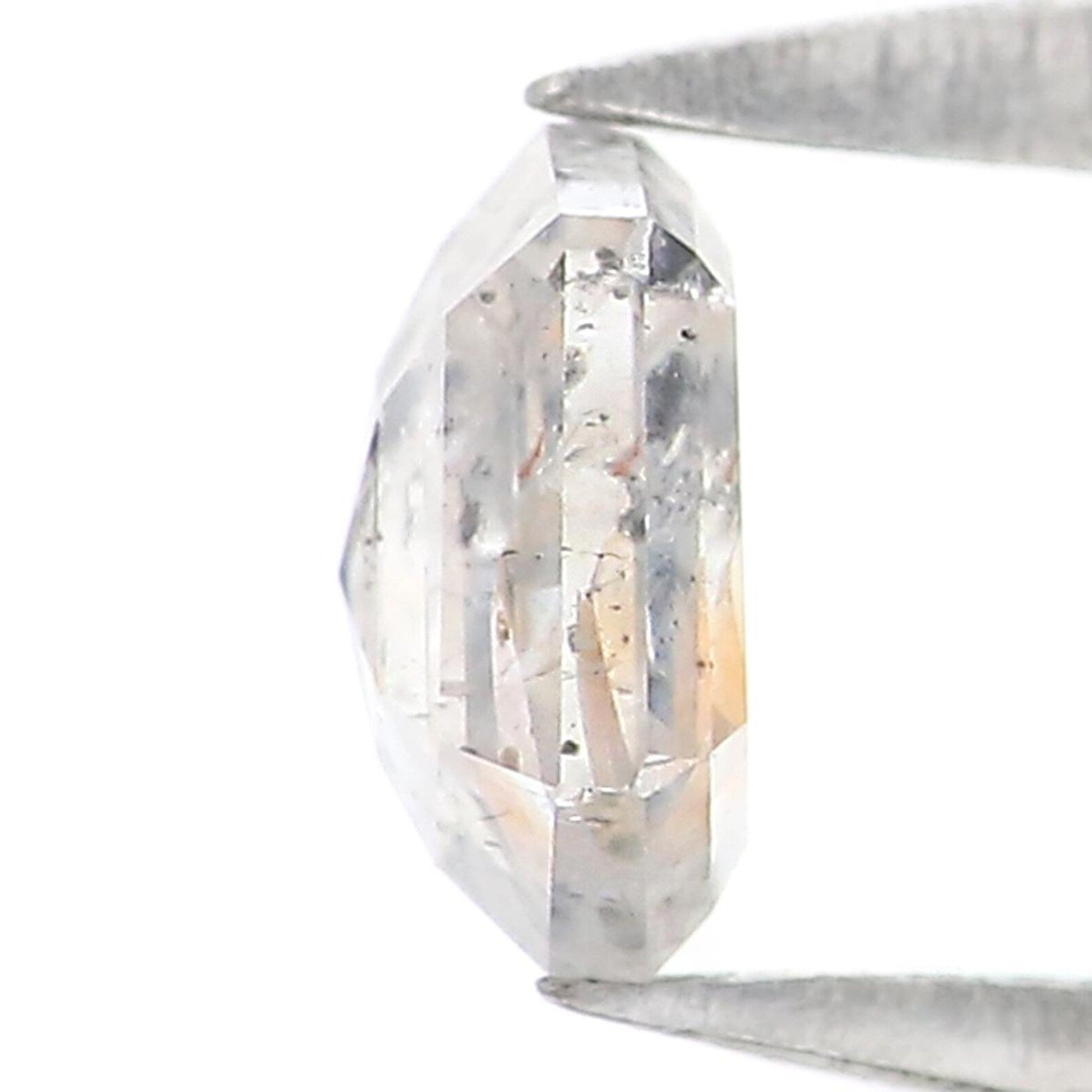 0.34 Ct Natural Loose Hexagon Shape Diamond Grey Color Hexagon Cut Diamond 4.70 MM Natural Loose Grey Color Hexagon Rose Cut Diamond NQ2155