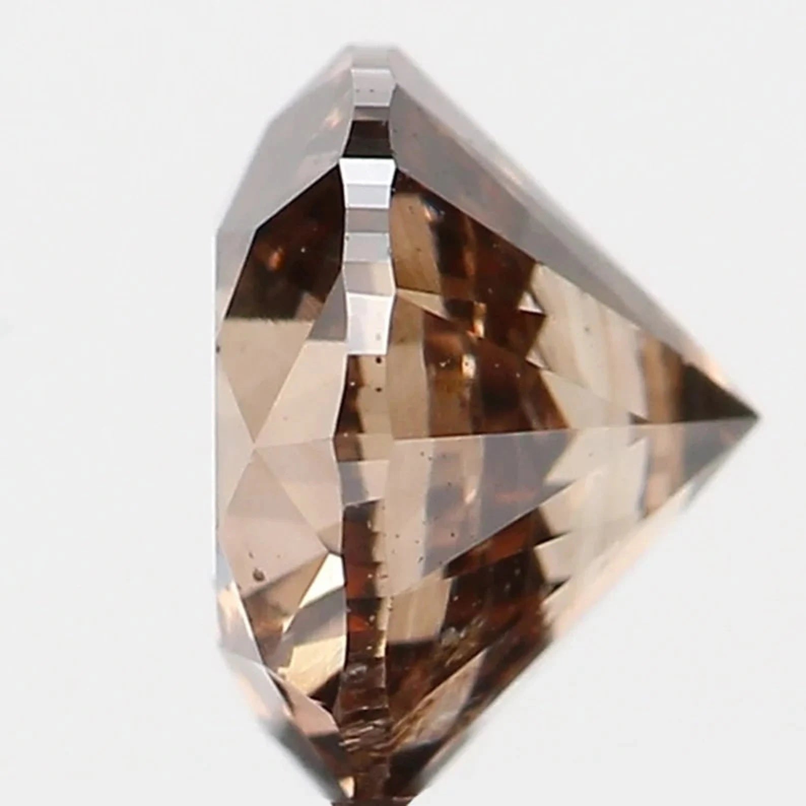 0.44 Ct Natural Loose Round Shape Diamond Brown Color Round Diamond 4.60 MM Natural Diamond Brown Color Round Brilliant Cut Diamond NQ1081