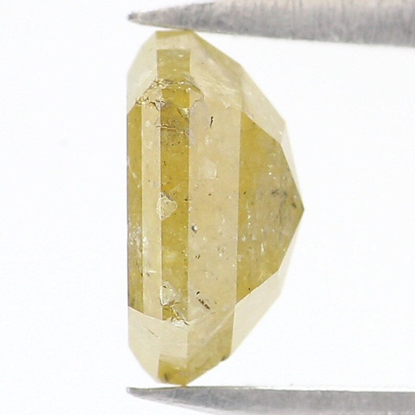 1.27 Ct Natural Loose Hexagon Shape Diamond Yellow Color Hexagon Cut Diamond 7.05 MM Natural Loose Diamond Hexagon Rose Cut Diamond NQ1962