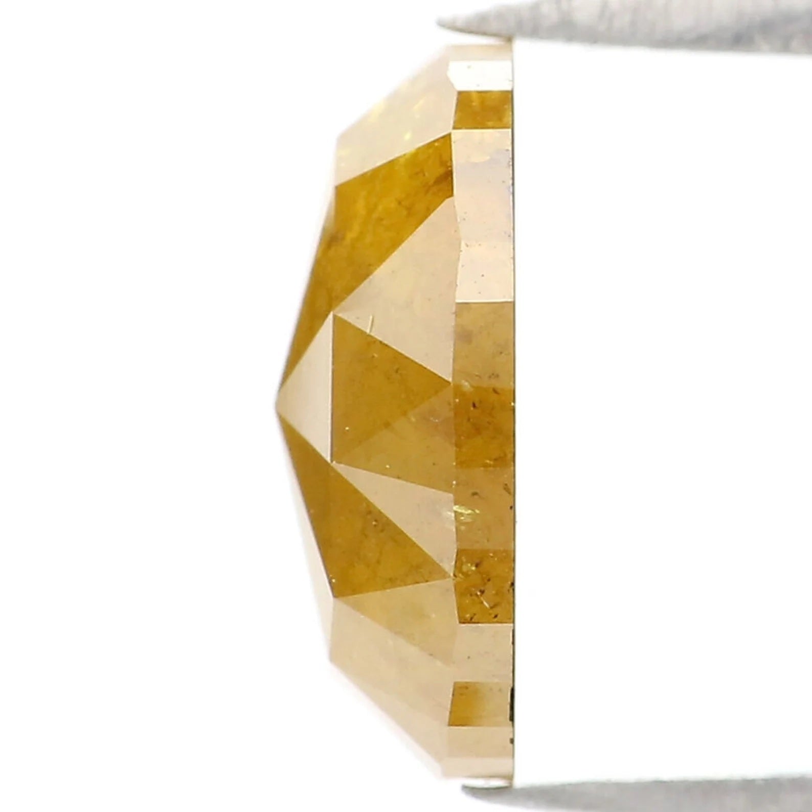 2.00 CT Natural Loose Oval Shape Diamond Yellow Coffee Color Oval Shape Diamond 9.50 MM Natural Loose Yellow Oval Rose Cut Diamond NQ7491