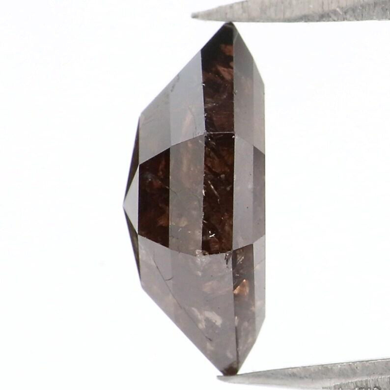 1.93 CT Natural Loose Hexagon Shape Diamond Brown Color Hexagon Diamond 9.80 MM Natural Loose Brown Color Hexagon Rose Cut Diamond NQ8285