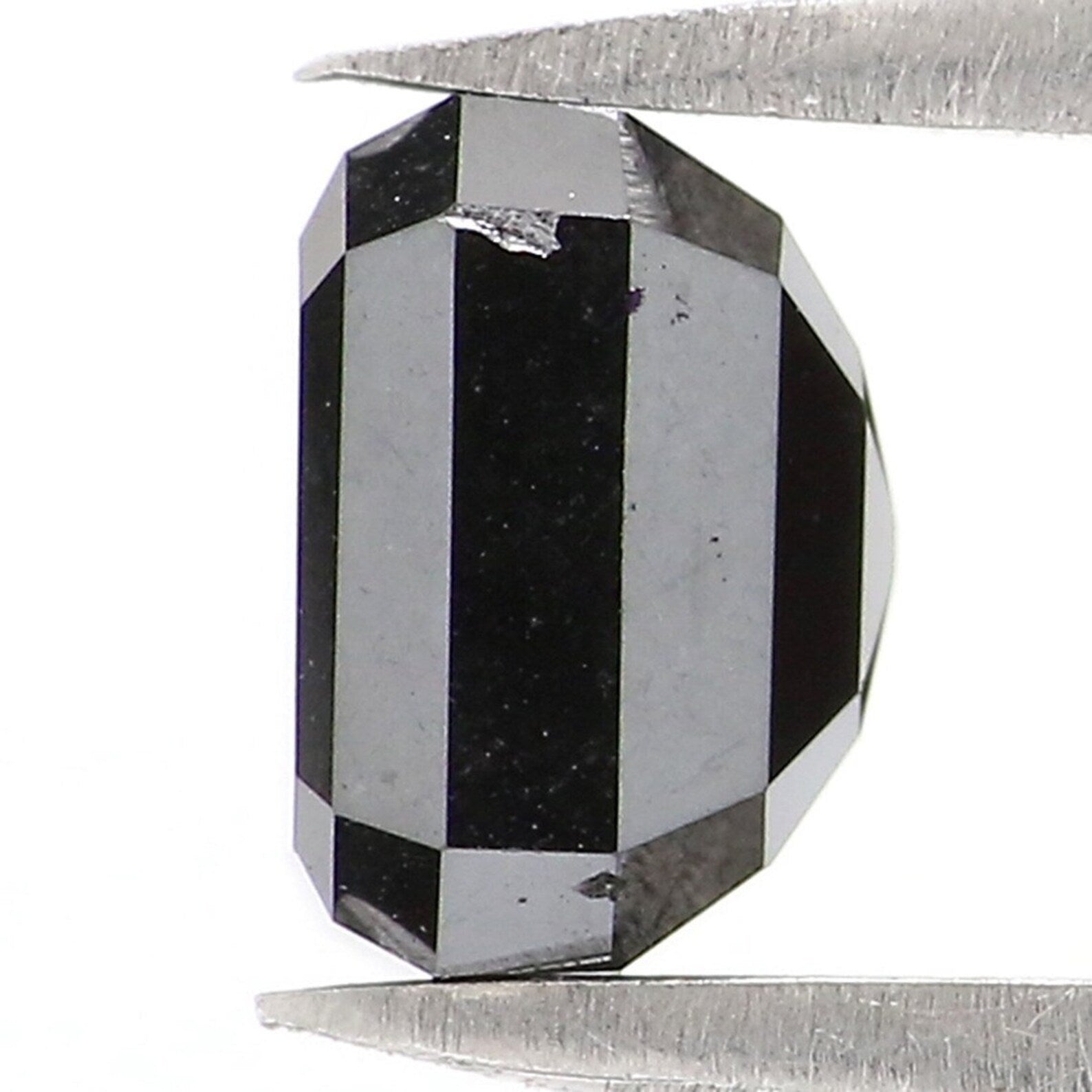 1.74 CT Natural Loose Emerald Shape Diamond Black Color Emerald Cut Diamond 6.30 MM Natural Loose Diamond Black Emerald Cut Diamond NQ2390