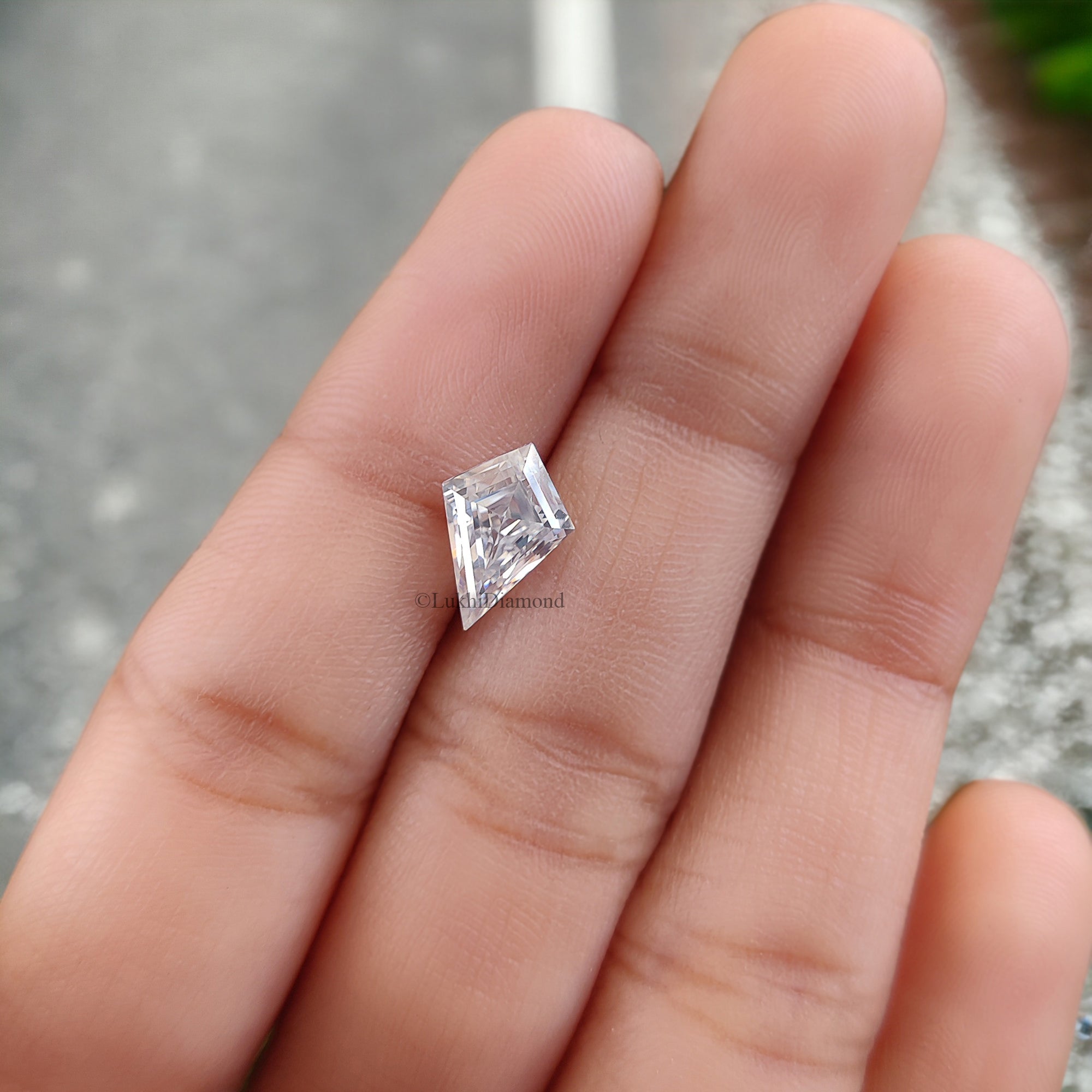 Kite Brilliant Cut Loose White Moissanite Stone 8,10,12,14 MM Vintage Antique Handcrafted Eye Clean Moissanite Engagement Gift Ring Q146