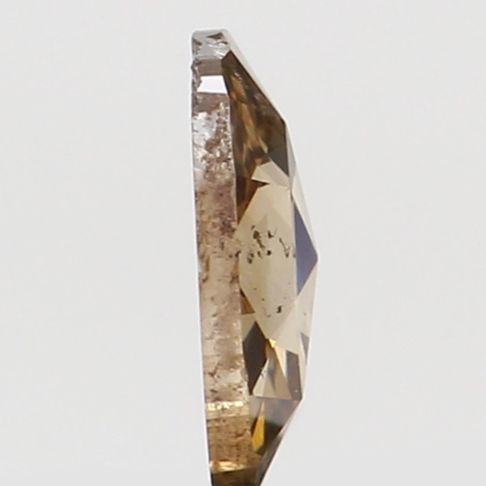 0.19 Ct Natural Loose Oval Shape Diamond Dark Brown Color Oval Cut Diamond 4.85 MM Natural Loose Diamond Oval Shape Rose Cut Diamond N7005