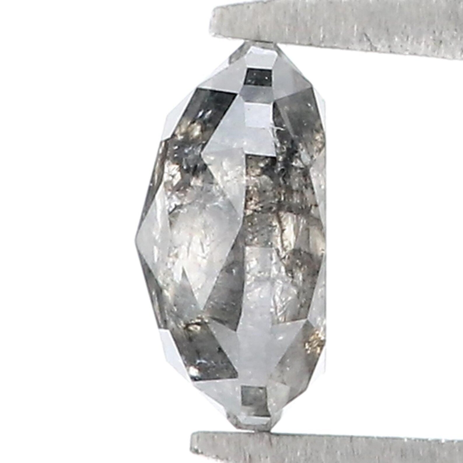 1.26 CT Natural Loose Oval Shape Diamond Grey Color Oval Shape Diamond 7.00 MM Natural Loose Diamond Grey Oval Shape Rose Cut Diamond QN9570