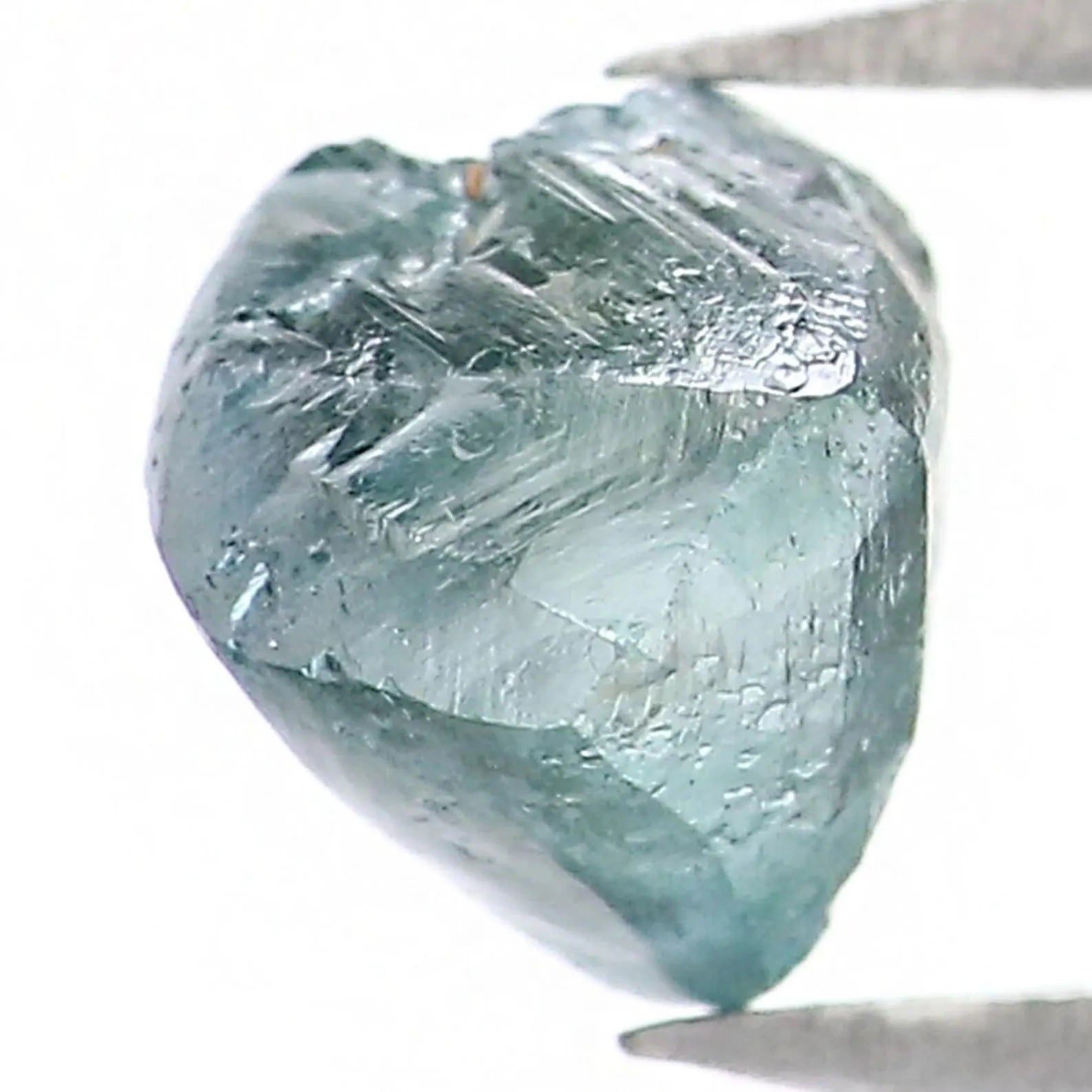 0.77 CT Natural Loose Crystal Rough Blue Color Rough Diamond 5.40 MM Natural Loose Diamond Blue Color Rough Irregular Cut Diamond NQ2008