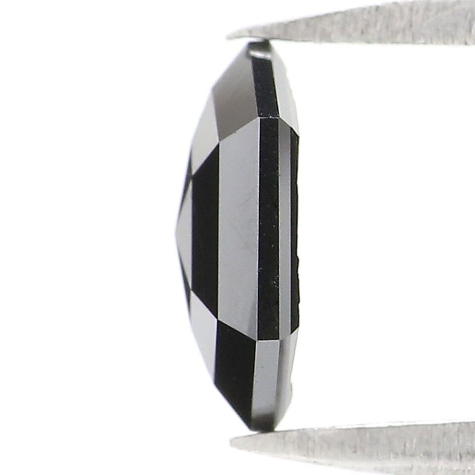 0.56 CT Natural Loose Hexagon Shape Diamond Black Color Hexagon Cut Diamond 6.85 MM Natural Diamond Black Hexagon Rose Cut Diamond QN2233