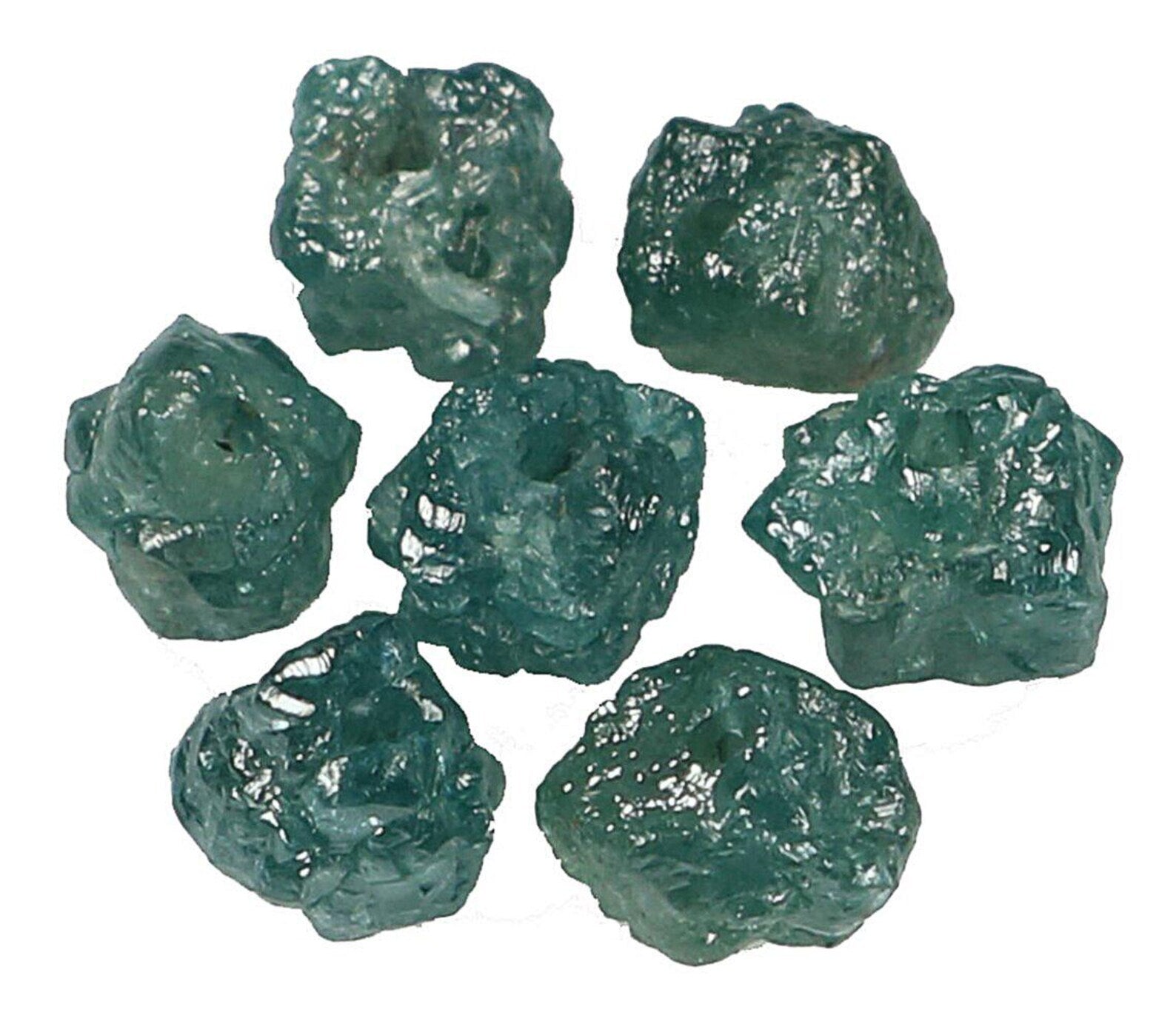 1.82 CT Natural Loose Rough Shape Diamond Blue Color Drilling Bead Cut Diamond 3.00 MM Natural Blue Color Rough Irregular Cut Diamond NQ7616