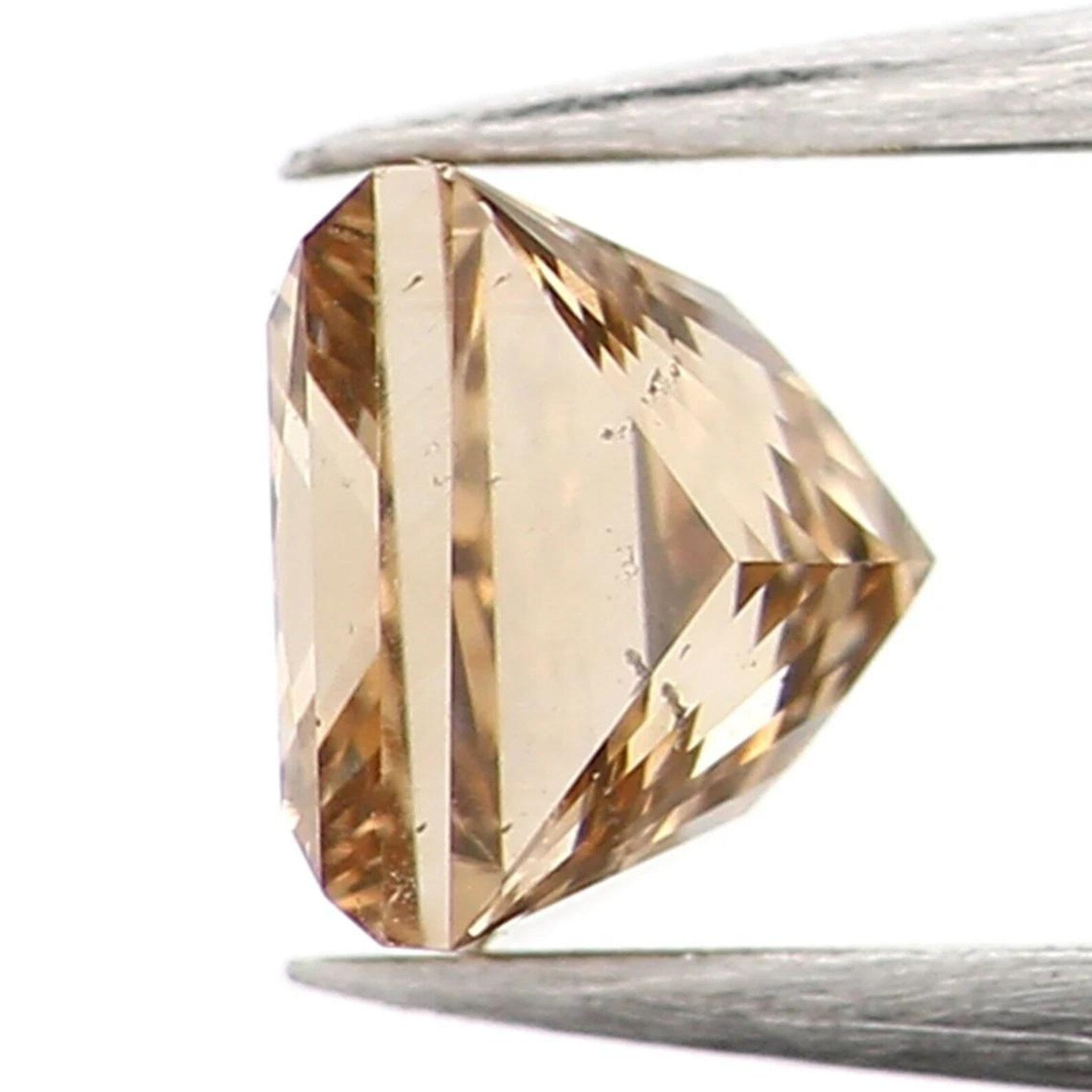 0.42 CT Natural Loose Princess Shape Diamond Brown Color Princess Diamond 3.80 MM Natural Brown Color Princess Brilliant Cut Diamond NQ1263
