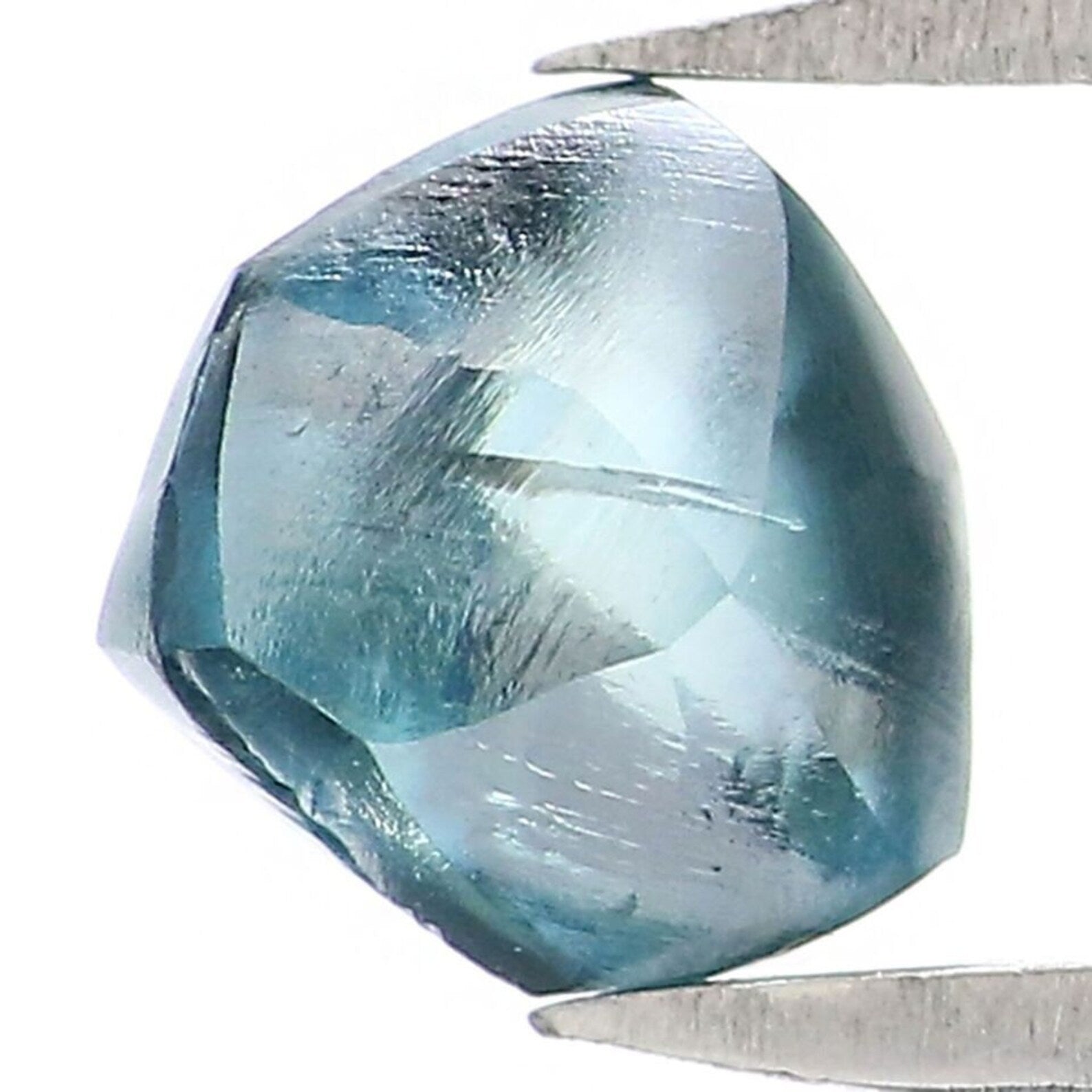 0.94 CT Natural Loose Rough Shape Diamond Blue Color Rough Cut Diamond 5.85 MM Natural Loose Diamond Blue Rough Irregular Cut Diamond NQ2043