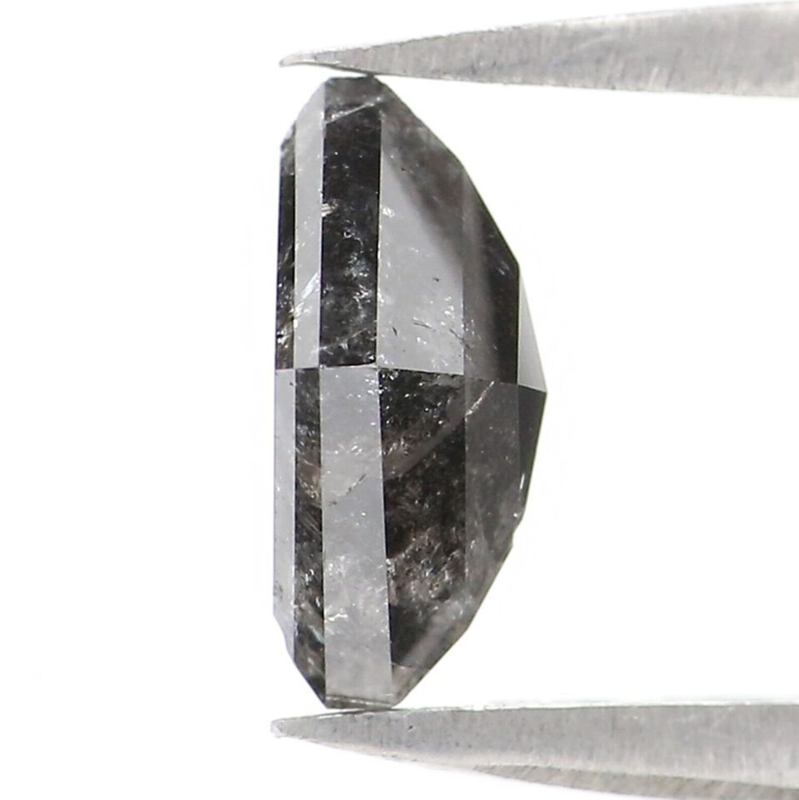 1.25 CT Natural Loose Kite Shape Diamond Salt And Pepper Kite Cut Diamond 8.00 MM Natural Loose Diamond Black Grey Kite Shape Diamond QN822