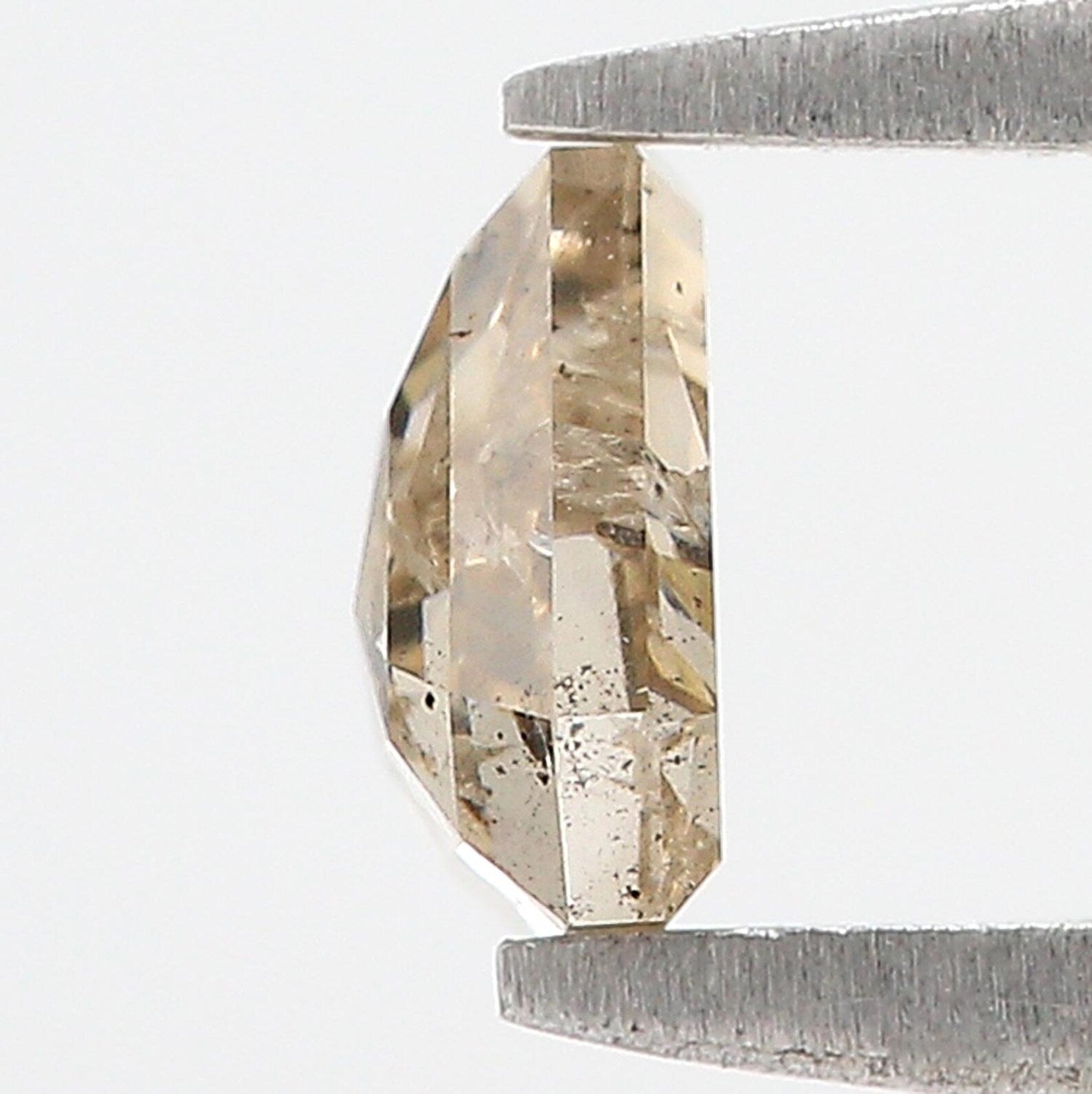 0.65 Ct Natural Loose Triangle Shape Diamond Brown Color Triangle Cut Diamond 5.45 MM Natural Loose Brown Triangle Rose Cut Diamond NQ326