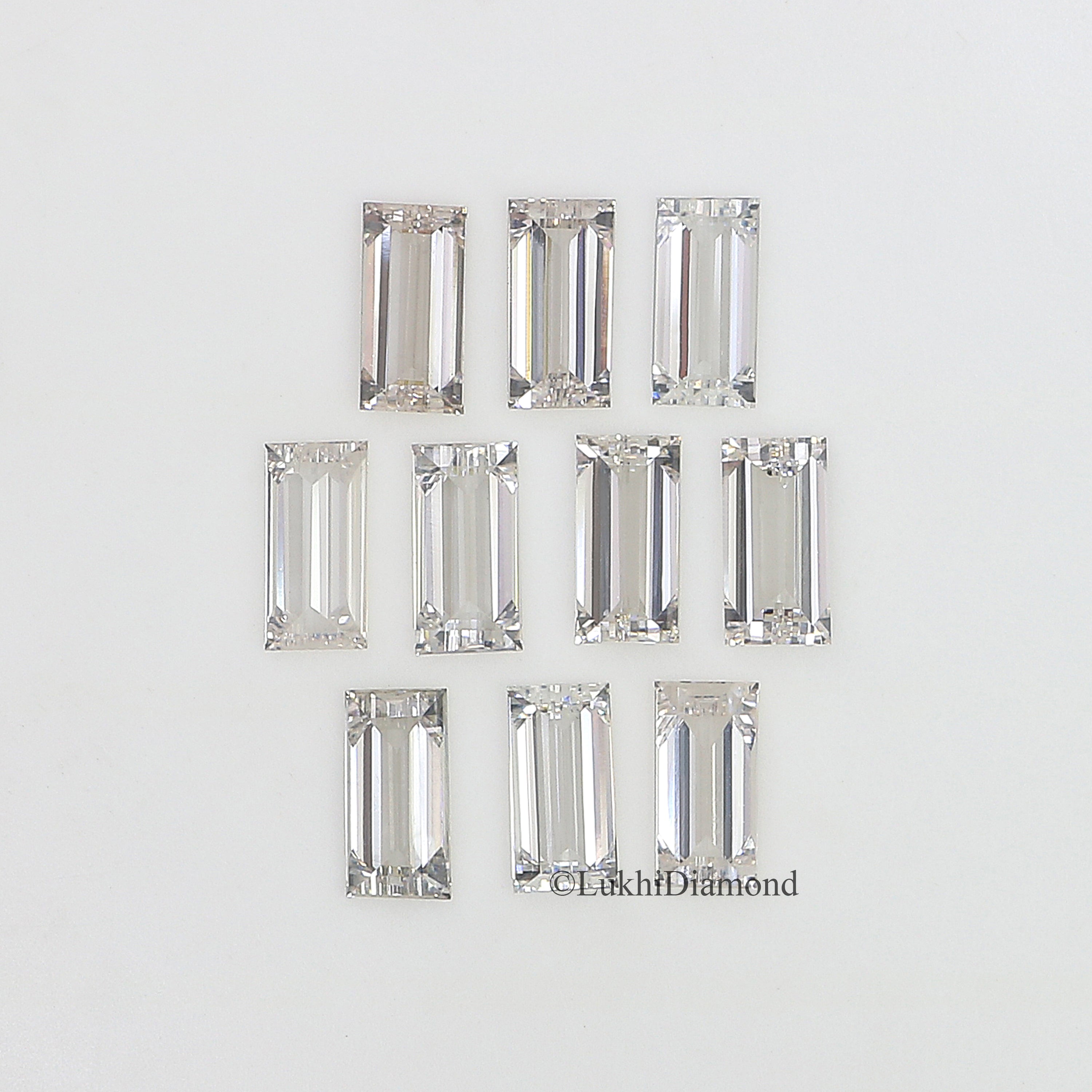 Baguette Cut Lab Grown Diamond Lab Created Loose Diamond Baguette Shape 2.5/3.0/3.5/4.0/5.0 MM CVD Diamond Lab Made Baguette Cut Q154