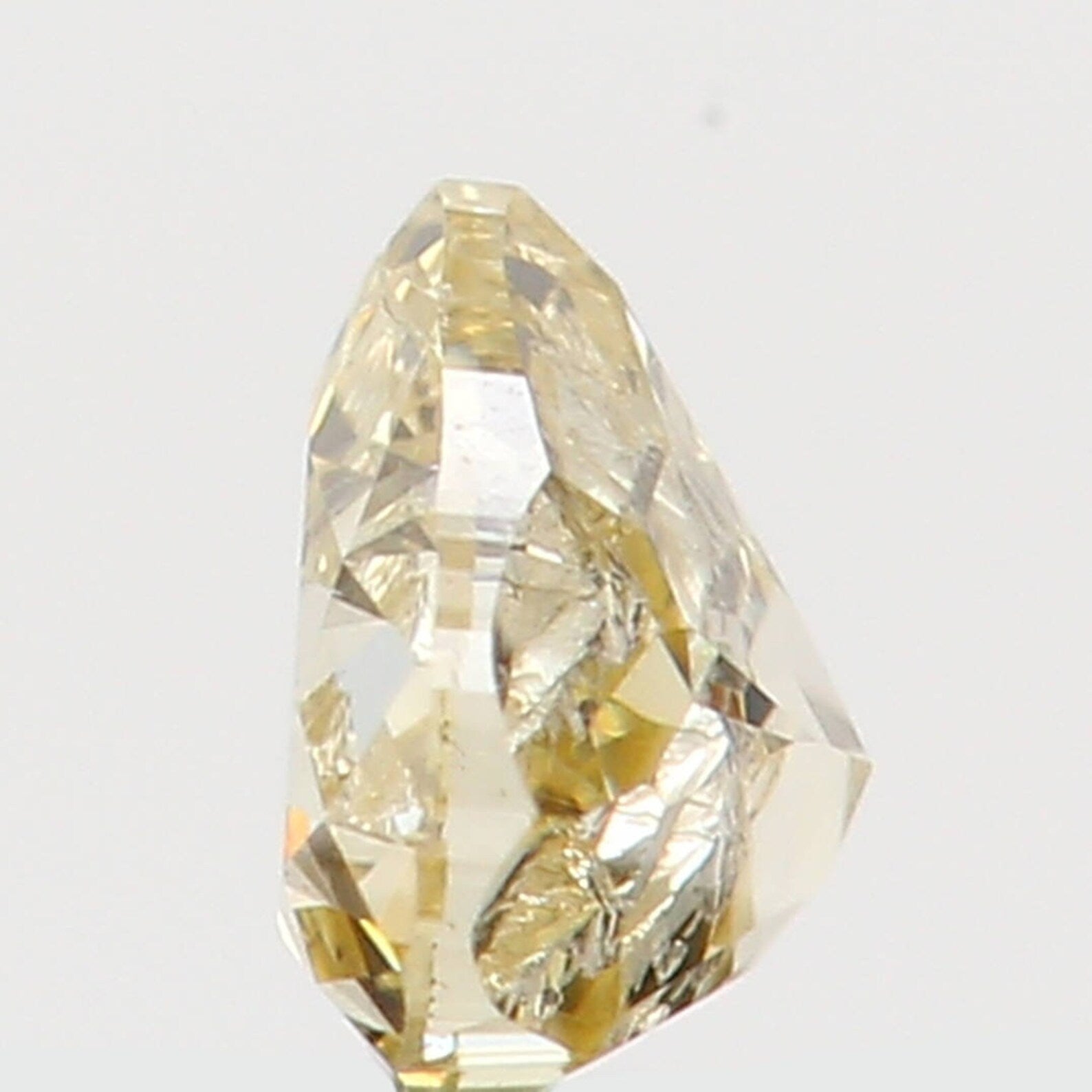 0.13 Ct Natural Loose Diamond Heart Yellow Color I1 Clarity 3.30 MM N7260