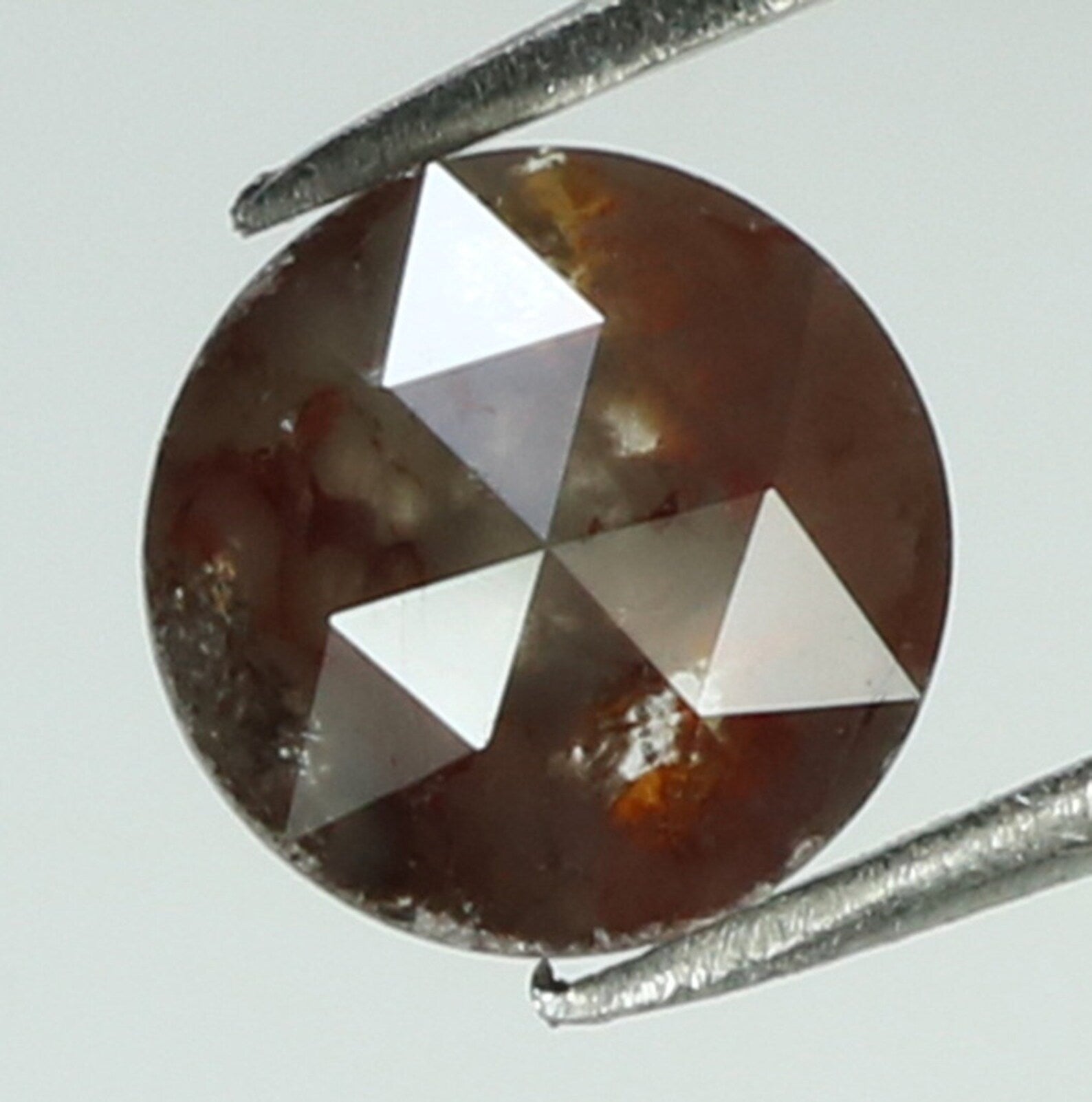 0.76 Ct Natural Loose Round Rose Cut Diamond Brown Color Round Shape Diamond 5.35 MM Natural Loose Diamond Round Rose Cut Diamond N8912