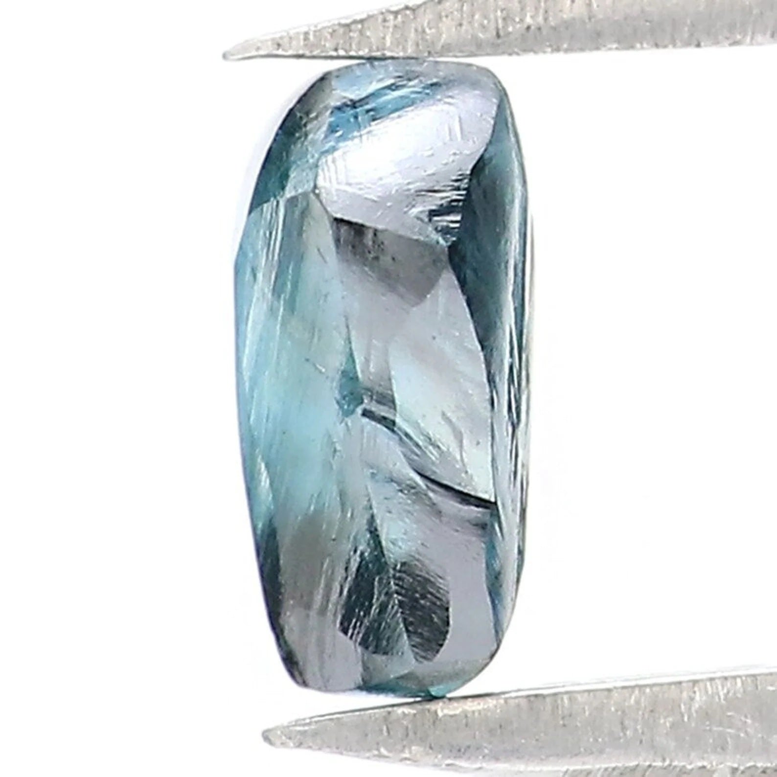 0.72 CT Natural Loose Rough Shape Diamond Blue Color Rough Cut Diamond 5.75 MM Natural Loose Diamond Blue Rough Irregular Cut Diamond NQ1990