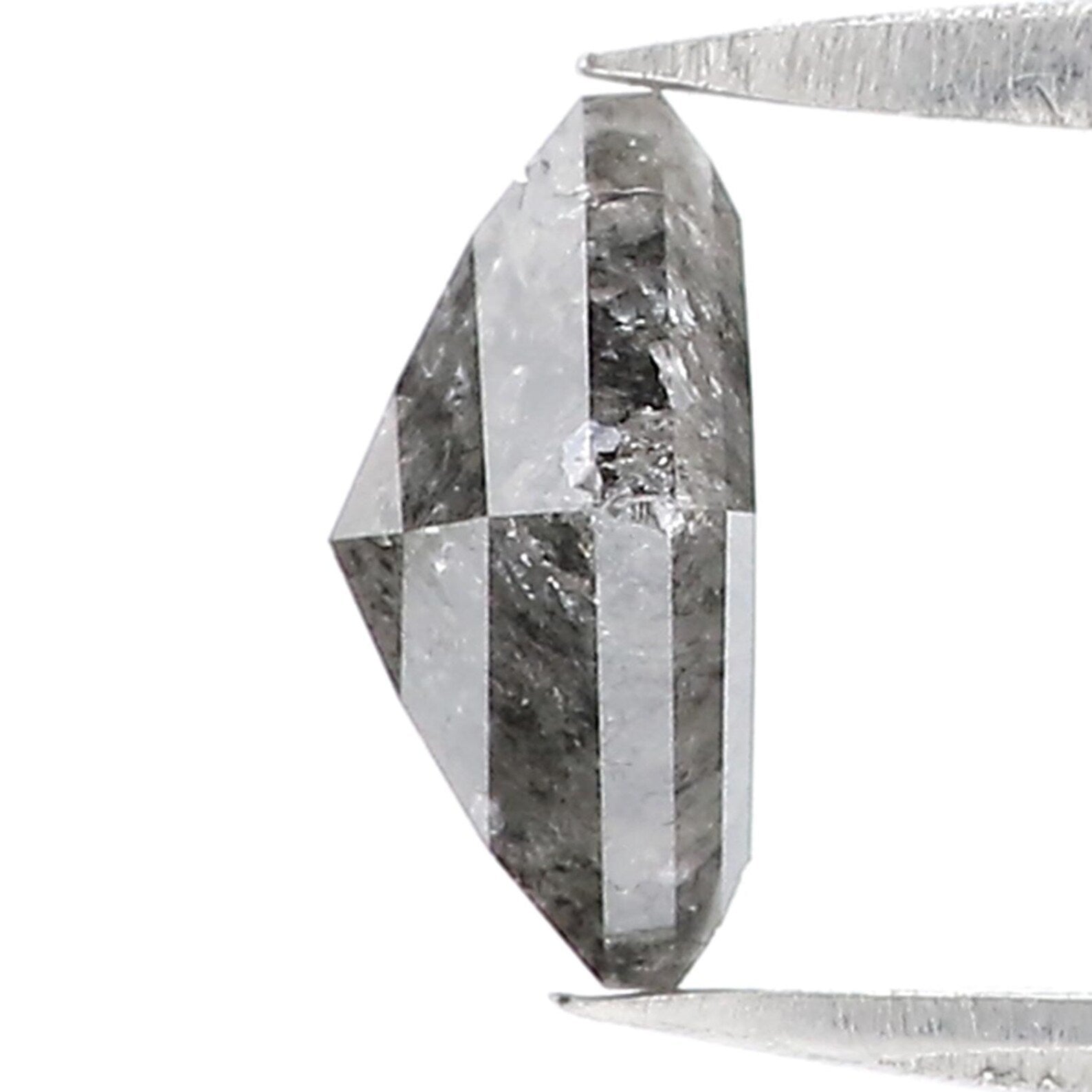 1.20 CT Natural Loose Kite Shape Diamond Salt And Pepper Kite Diamond 8.00 MM Natural Loose Diamond Black Grey Kite Rose Cut Diamond QN1322