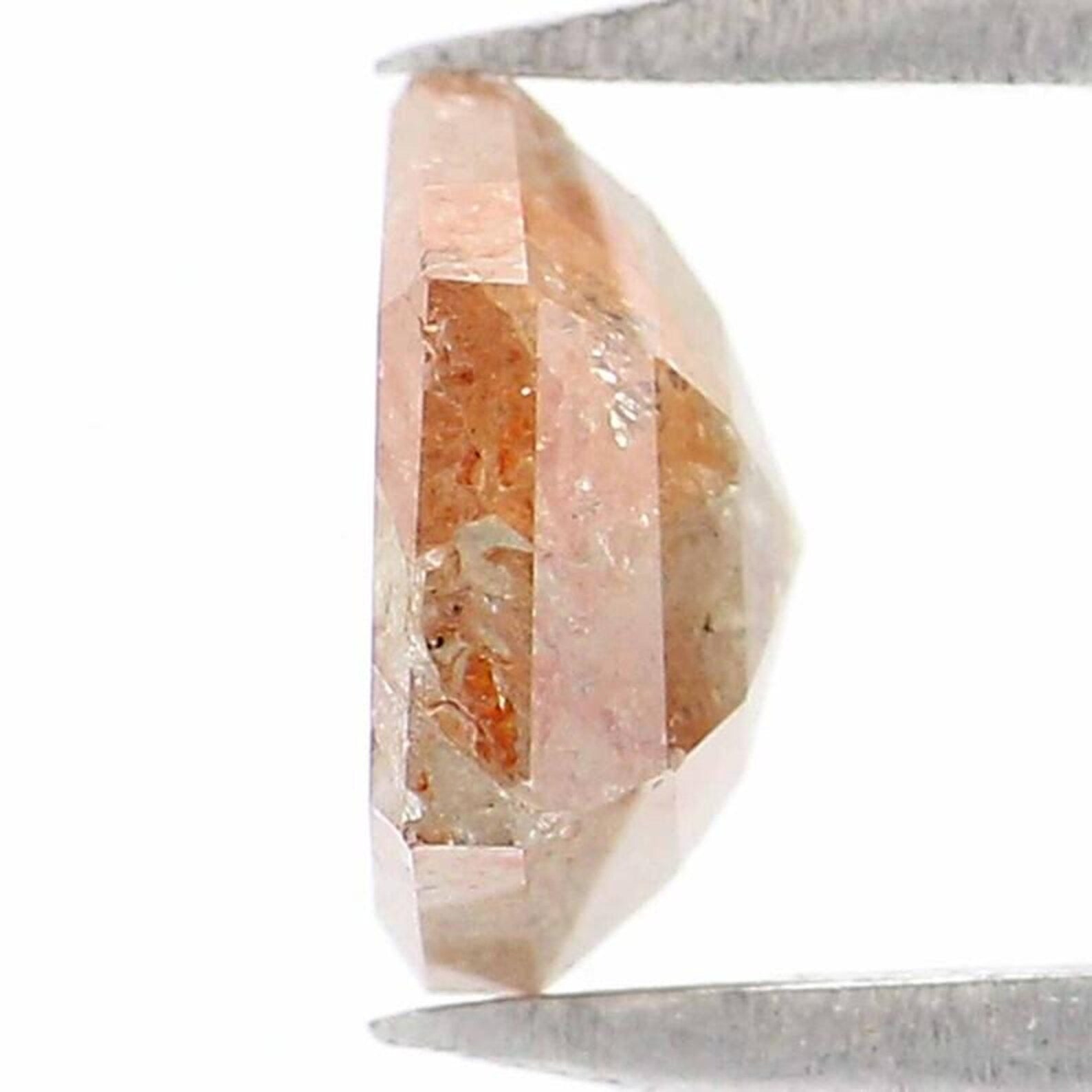 0.78 CT Natural Loose Hexagon Shape Diamond Grey Color Hexagon Cut Diamond 6.10 MM Natural Loose Brown Color Hexagon Rose Cut Diamond NQ8273